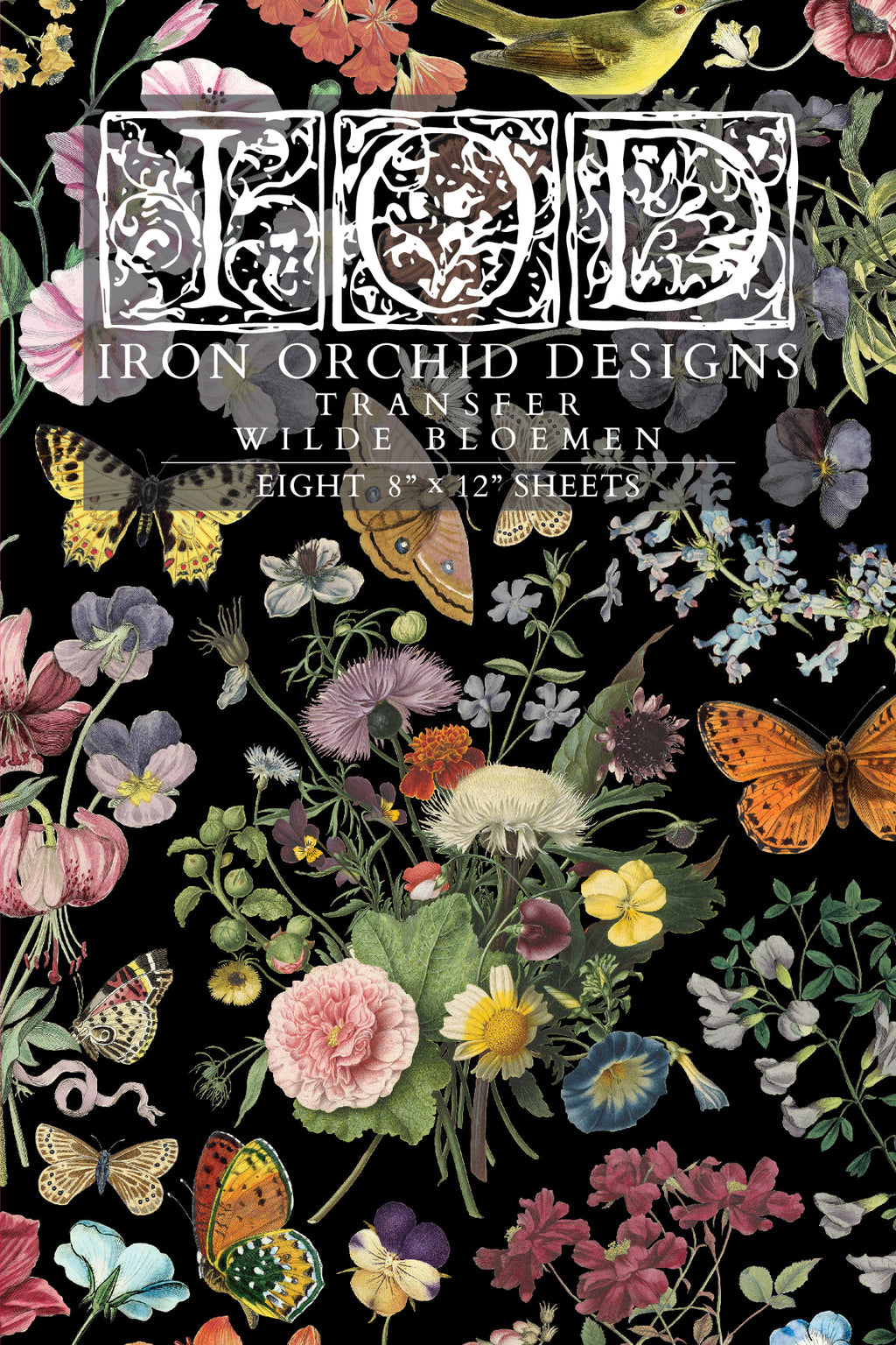 Wilde Bloemen | Transfer | IOD Iron Orchid Designs
