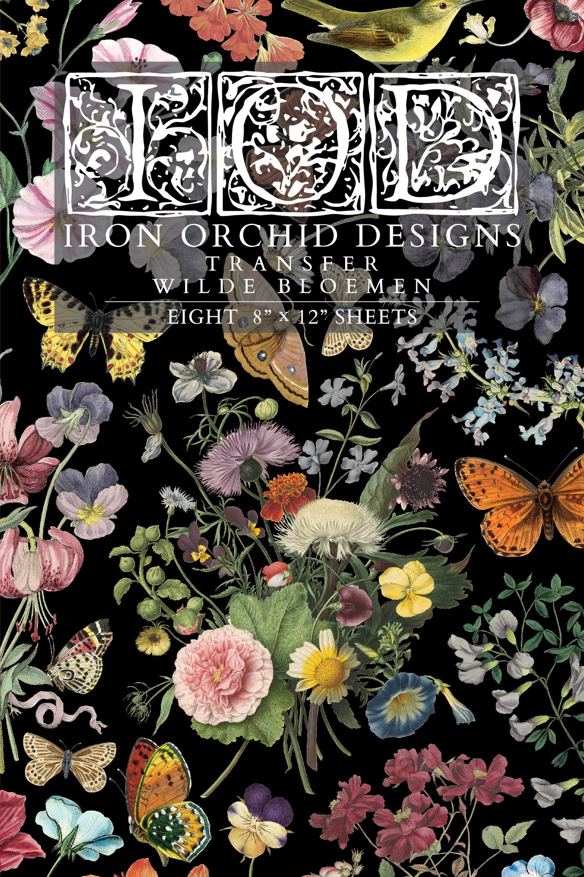 Wilde Bloemen | Iron Orchid Designs Transfer