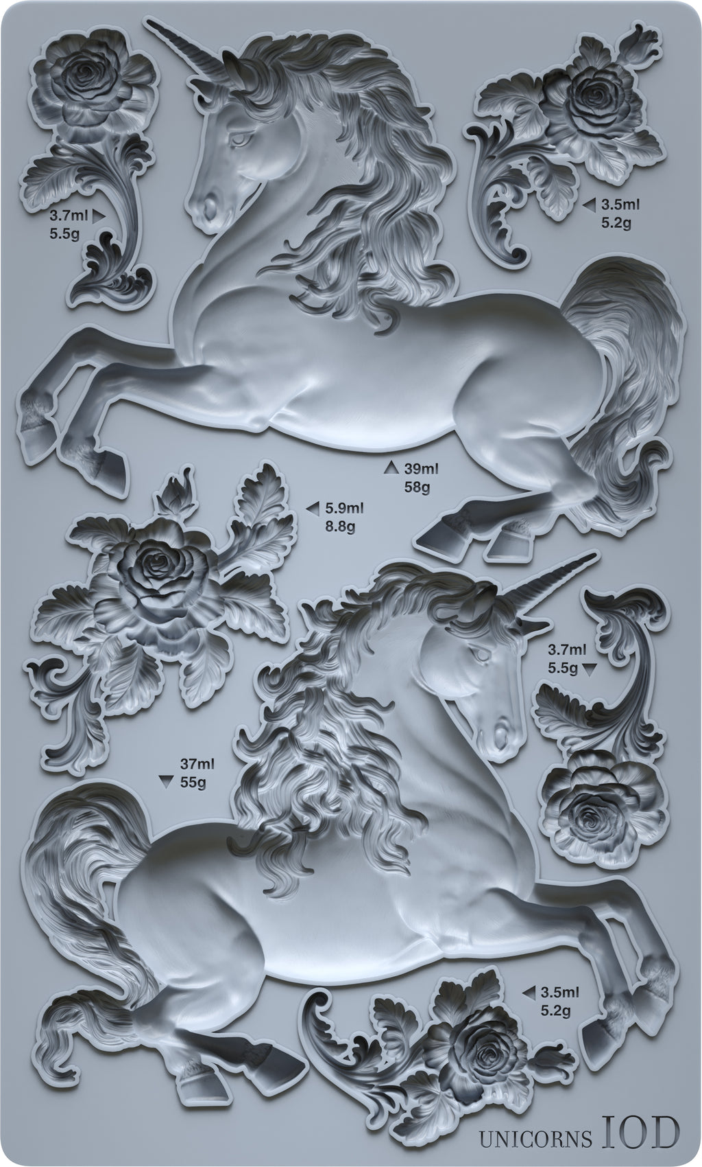 Unicorns | Mould | IOD Iron Orchid Designs