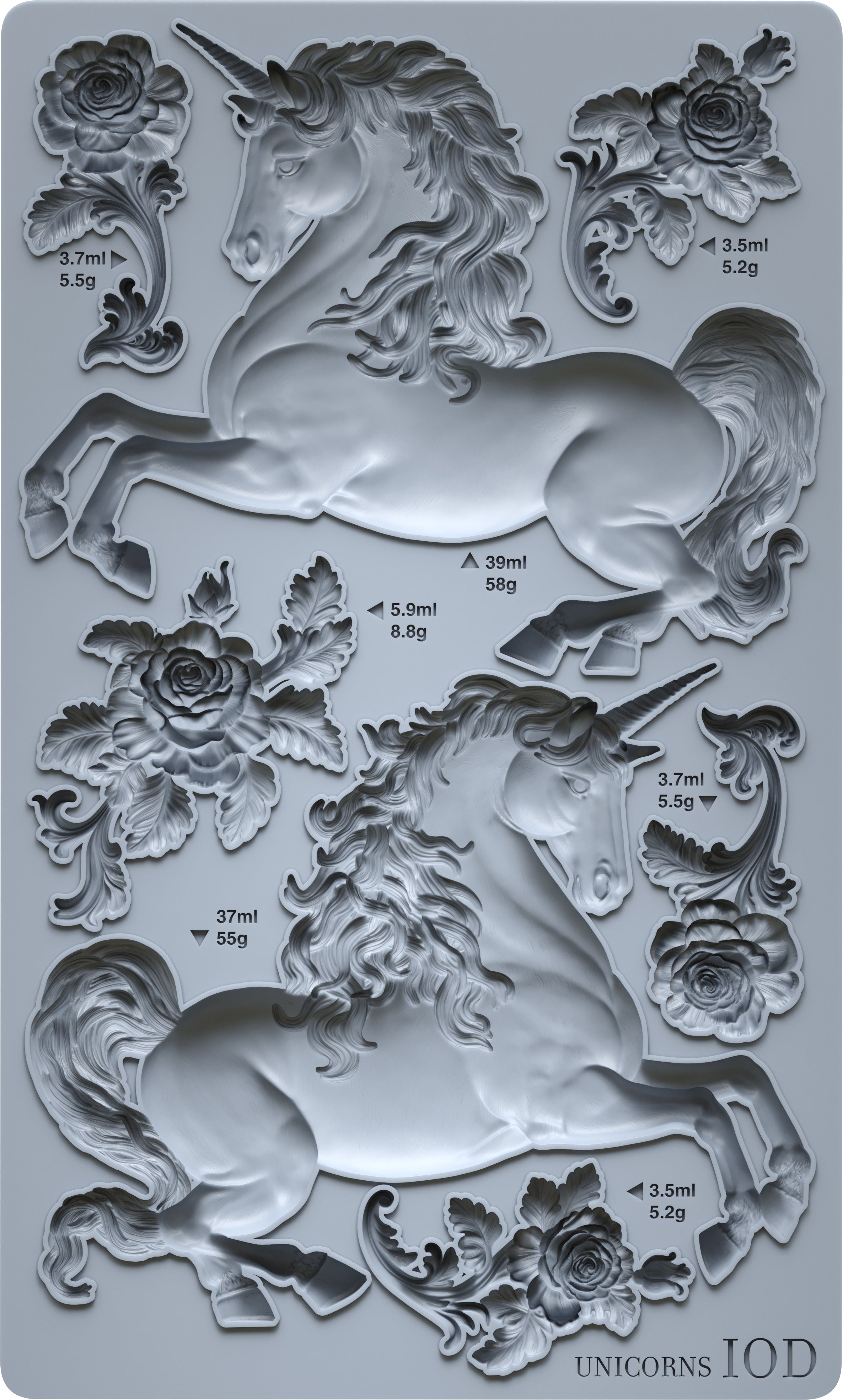 Unicorns | Mould | IOD Iron Orchid Designs