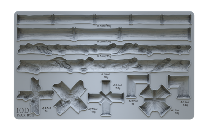 Faux Bois | Mould | Discontinued IOD Iron Orchid Designs