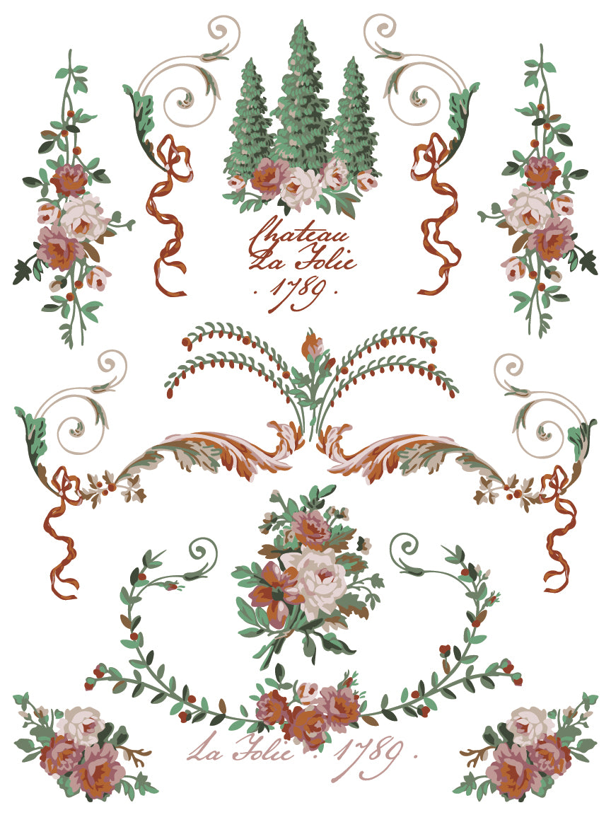 La Folie | Paint Inlay | IOD Iron Orchid Designs