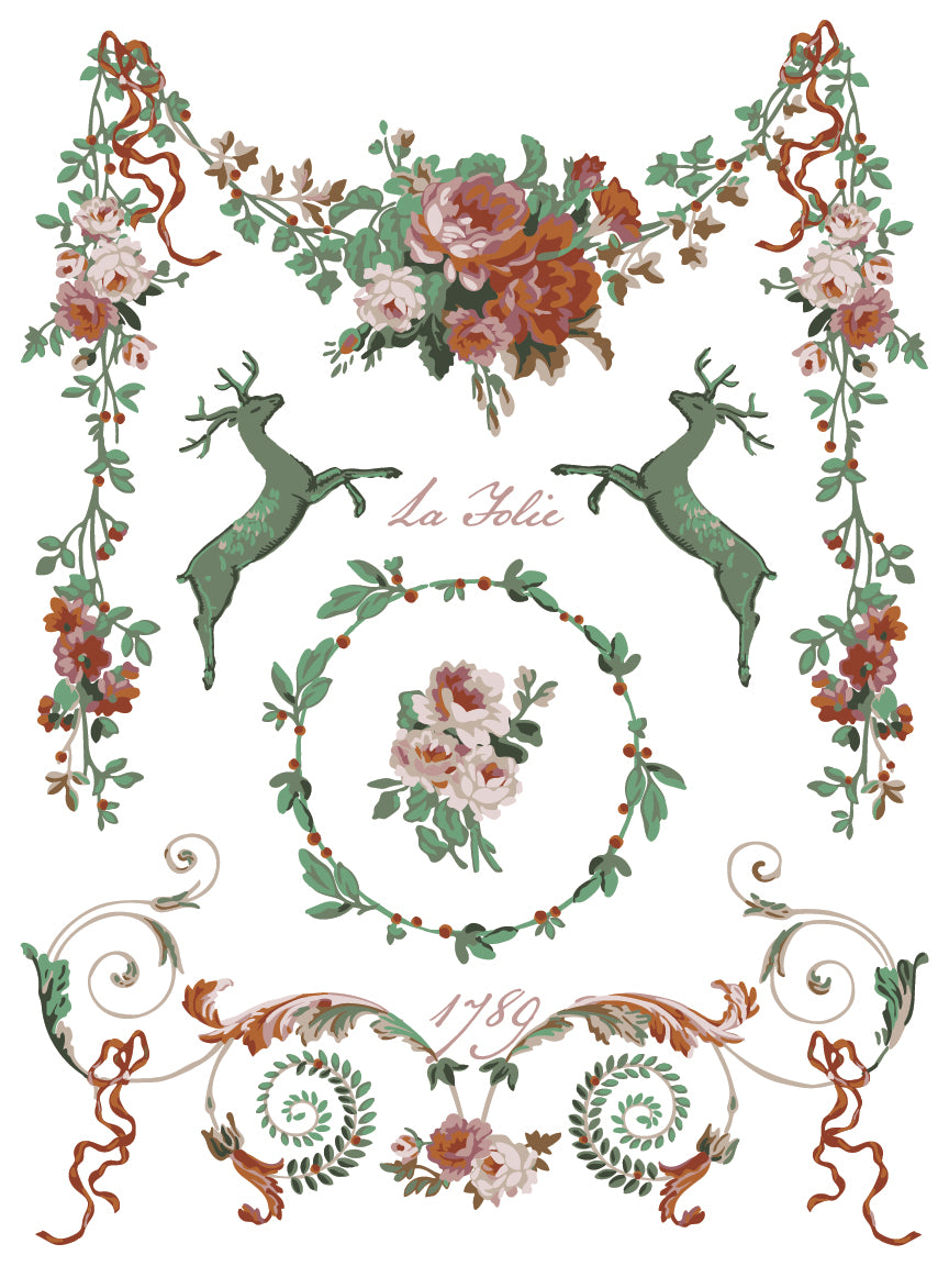 La Folie | Paint Inlay | IOD Iron Orchid Designs