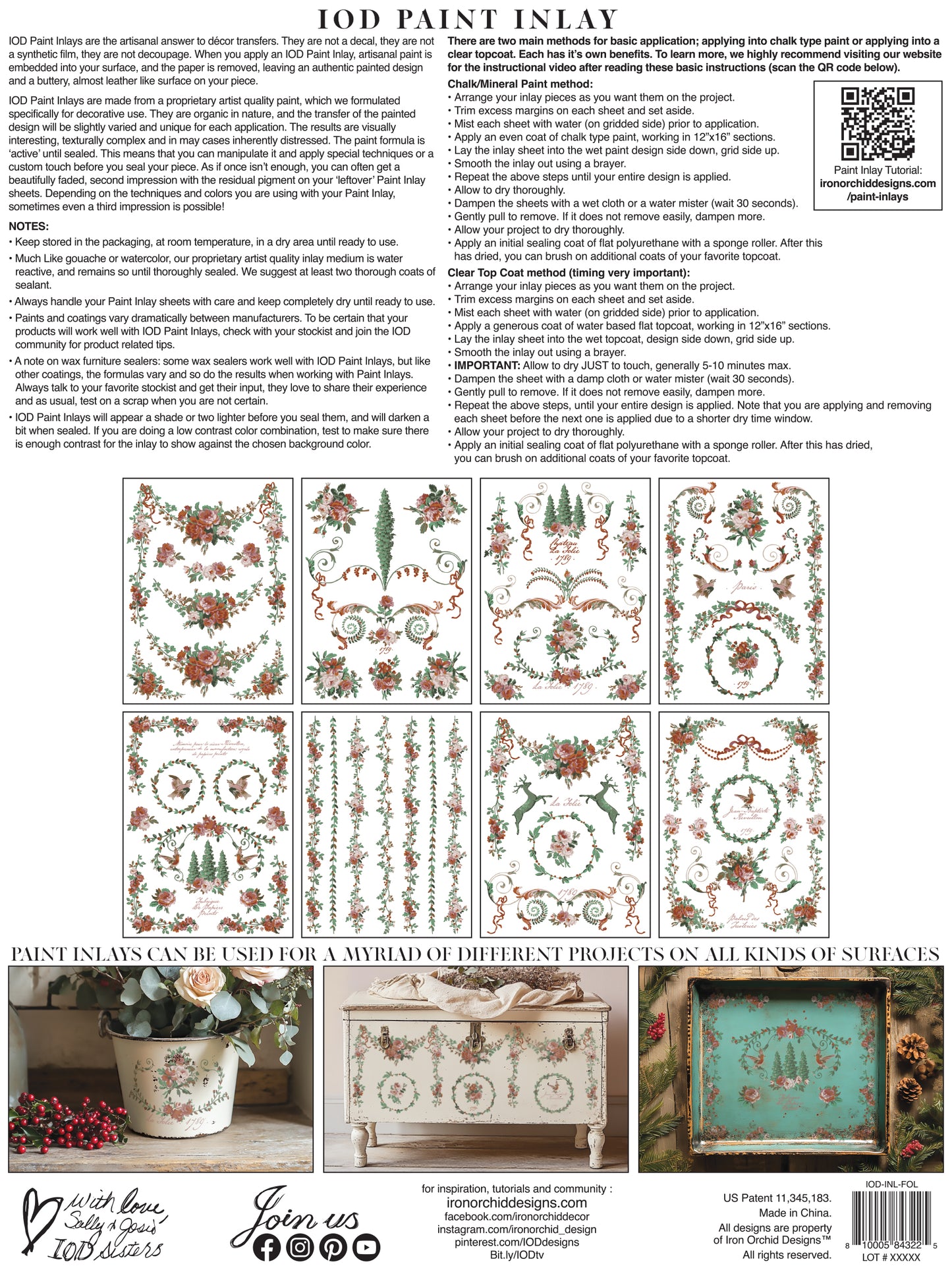 La Folie | Paint Inlay | IOD Iron Orchid Designs