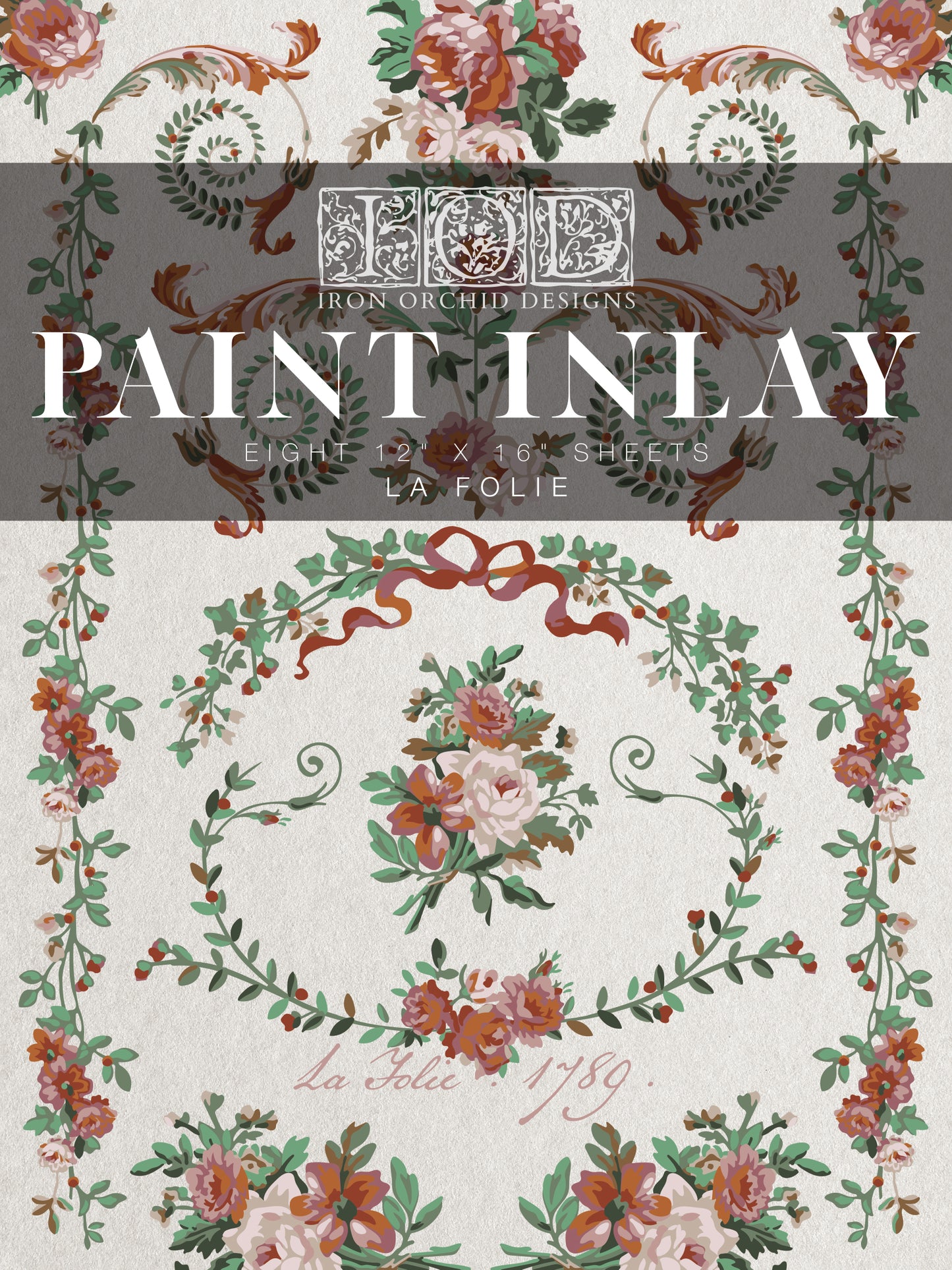 La Folie | Paint Inlay | IOD Iron Orchid Designs