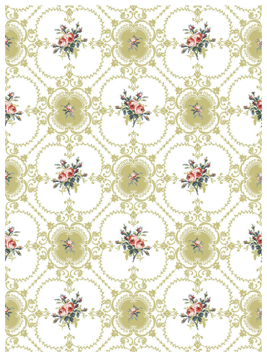 Lattice Rose | Paint Inlay | IOD Iron Orchid Designs