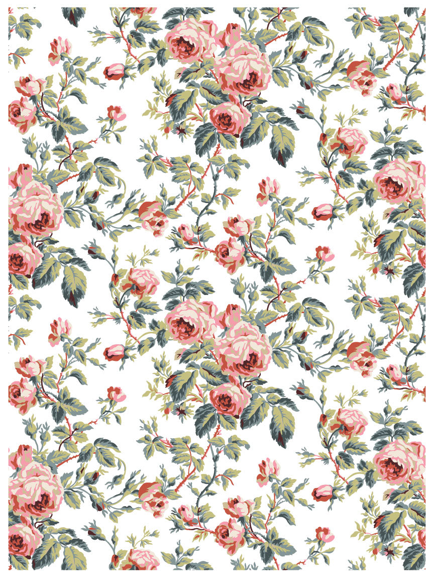 Lattice Rose | Paint Inlay | IOD Iron Orchid Designs
