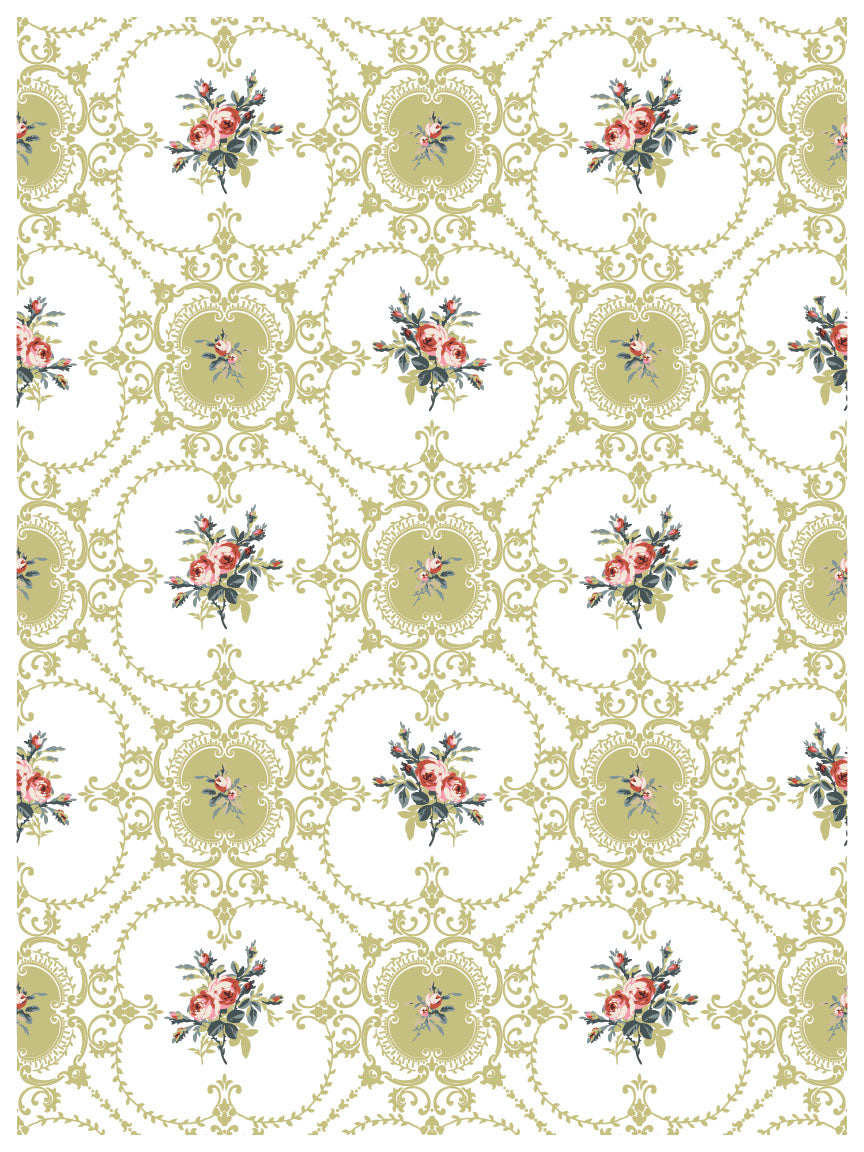 Lattice Rose | Paint Inlay | IOD Iron Orchid Designs