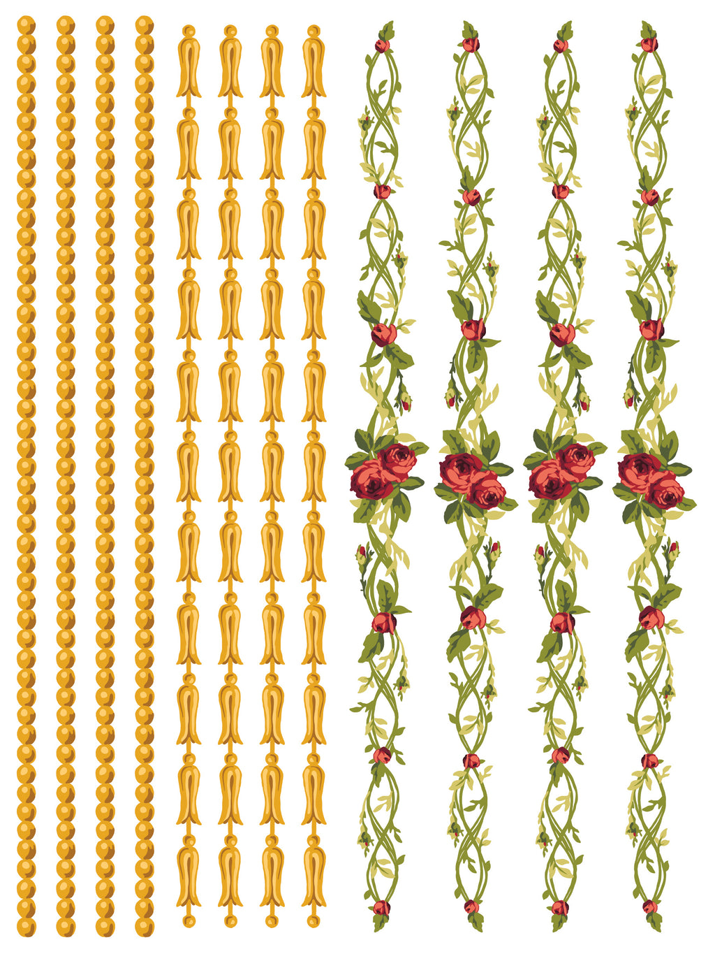 Petite Fleur Red | Paint Inlay | IOD Iron Orchid Designs
