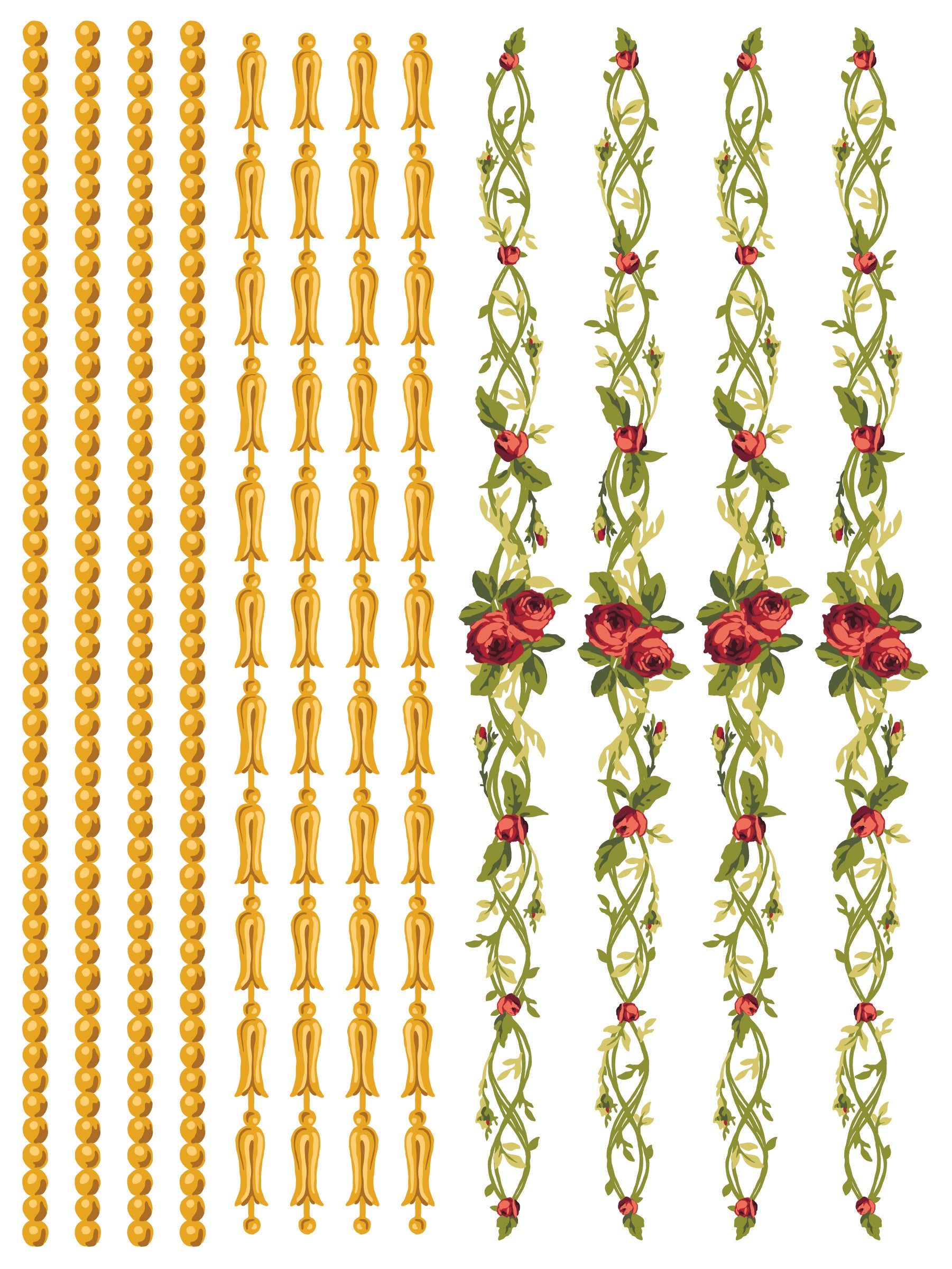 Petite Fleur Red | Paint Inlay | IOD Iron Orchid Designs