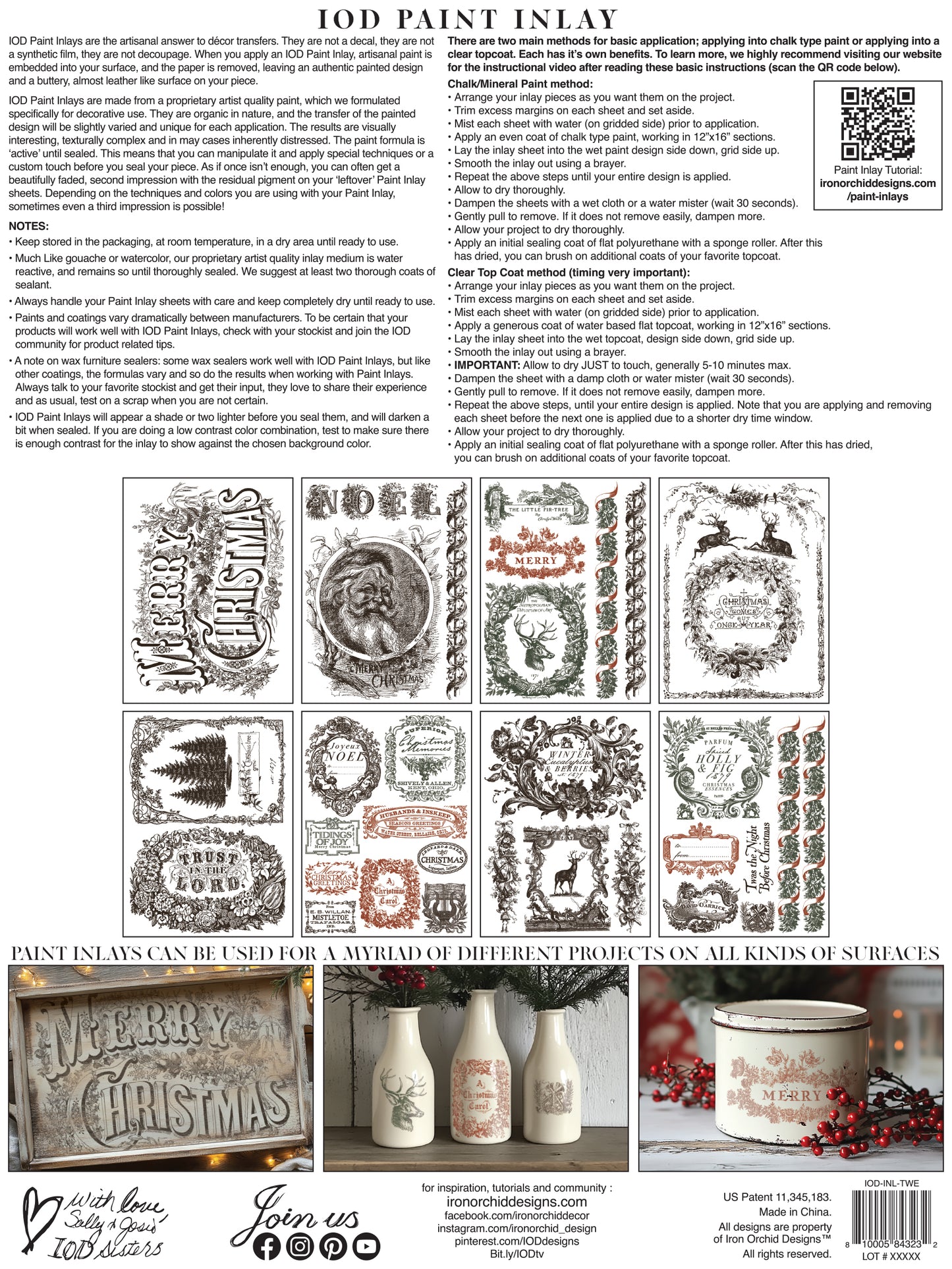 Twelfth Night | Paint Inlay | IOD Iron Orchid Designs