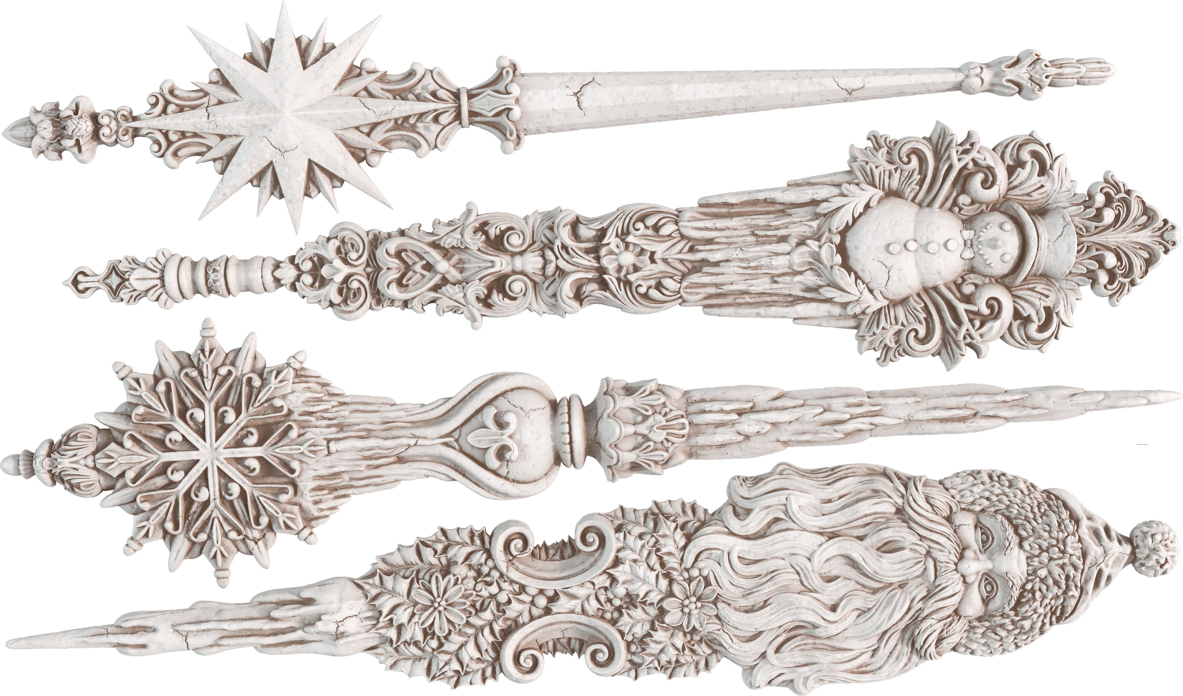 Christmas Tapers | Mould | IOD Iron Orchid Designs