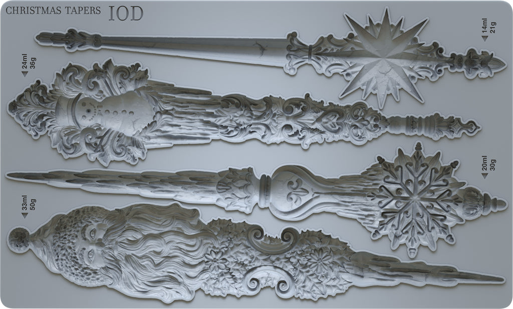 Christmas Tapers | Mould | IOD Iron Orchid Designs