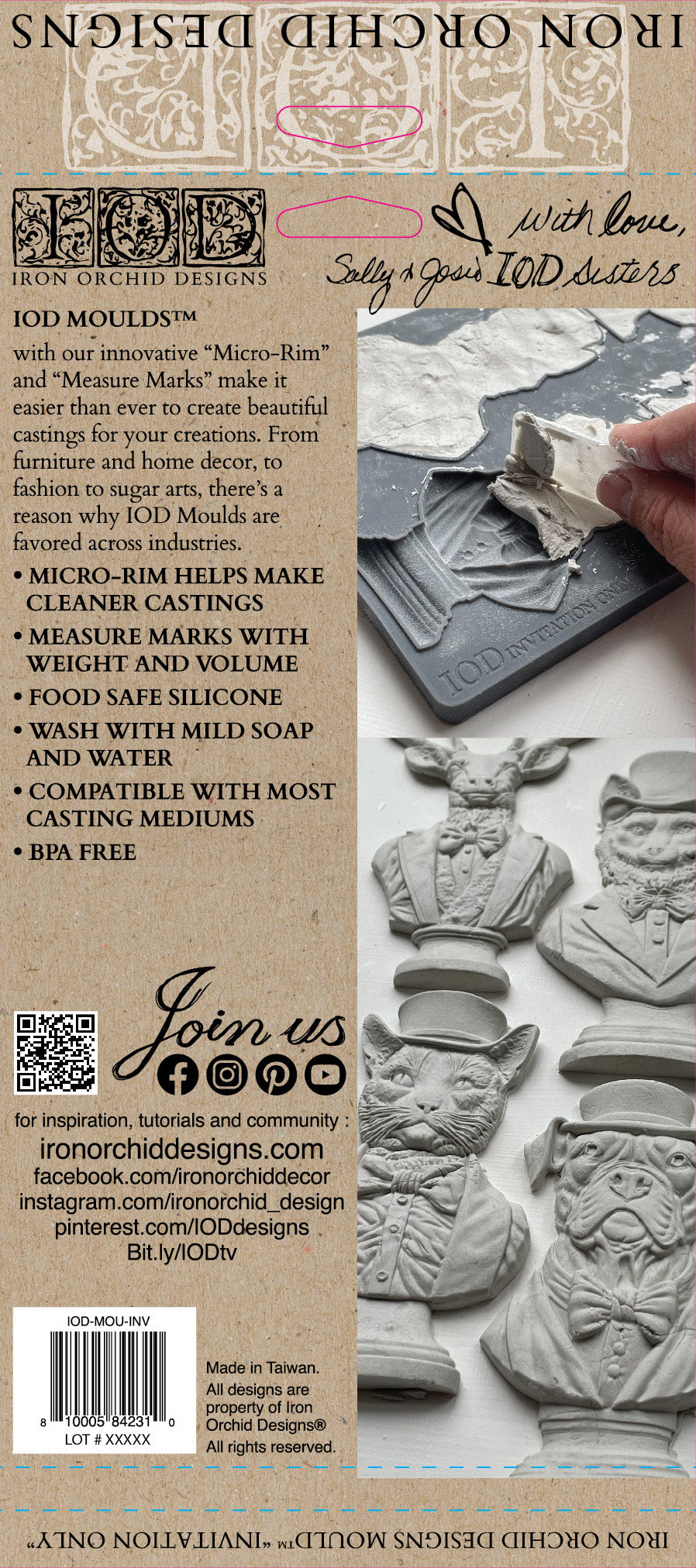Invitation Only | Mould | IOD Iron Orchid Designs