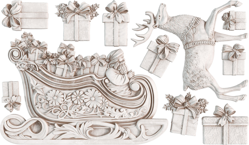 Santa's Sleigh | Mould | IOD Iron Orchid Designs