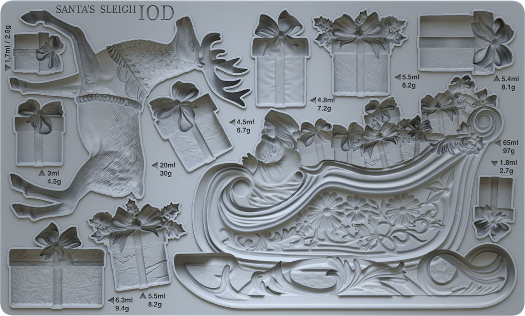 Santa's Sleigh | Mould | IOD Iron Orchid Designs