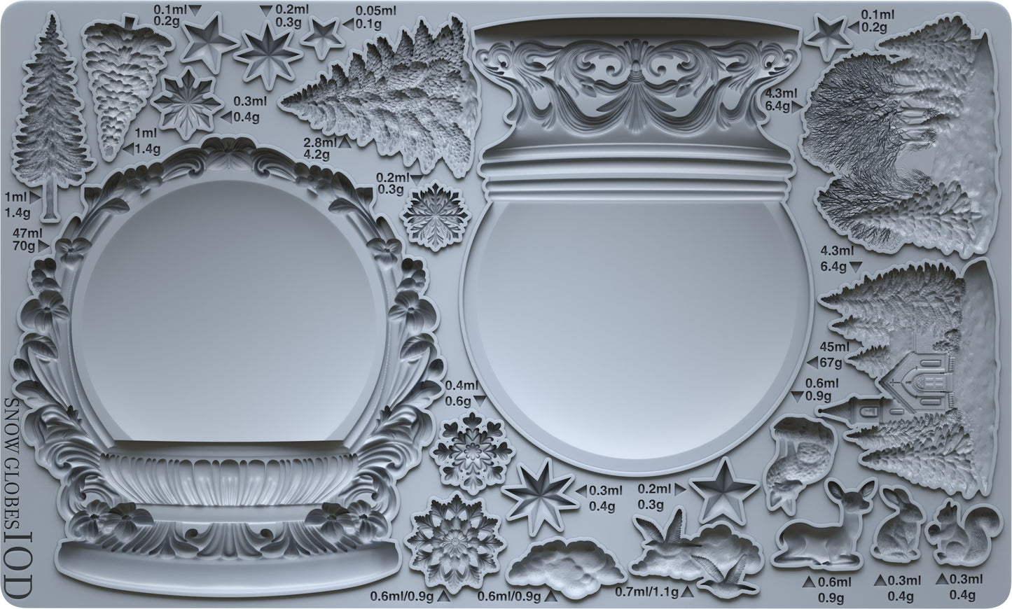 Snow Globes | Mould | IOD Iron Orchid Designs