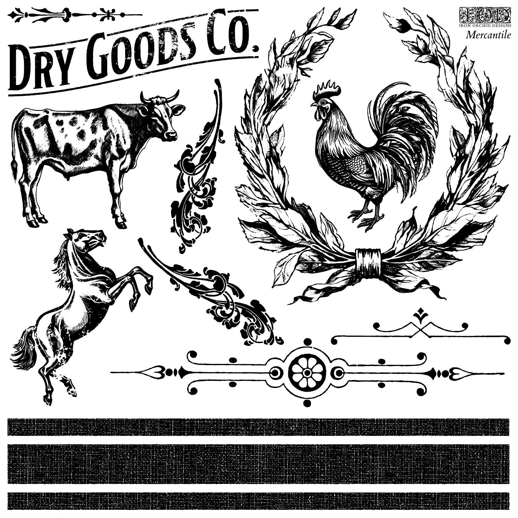 Mercantile | Stamp | IOD Iron Orchid Designs