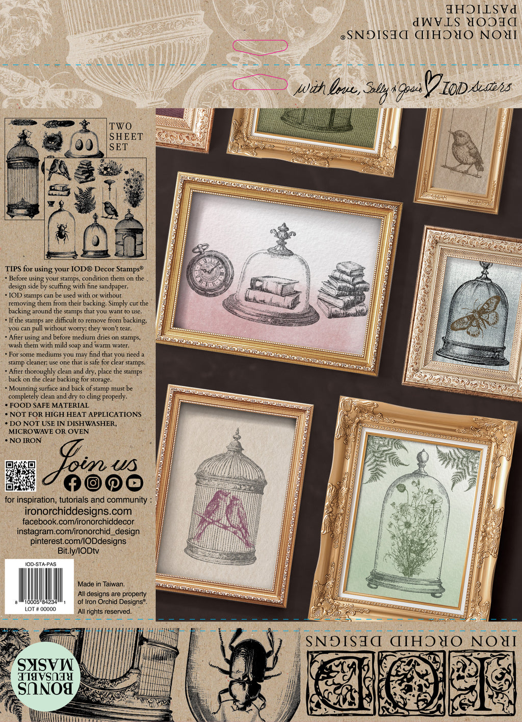 Pastiche | Stamp | IOD Iron Orchid Designs