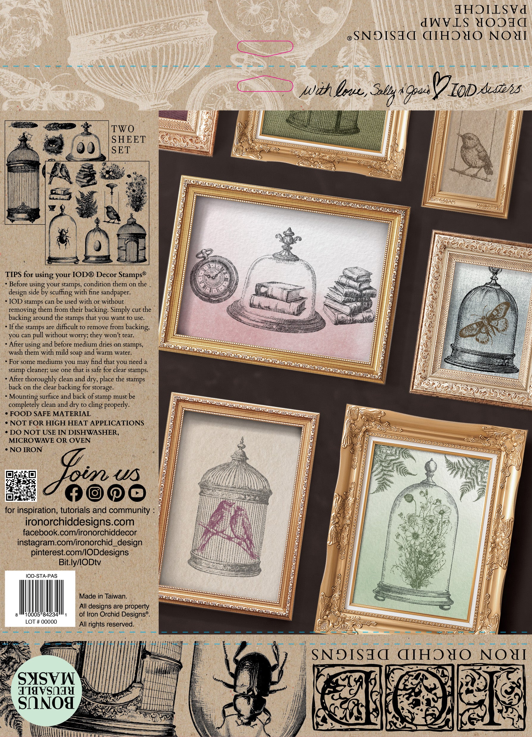 Pastiche | Stamp | IOD Iron Orchid Designs