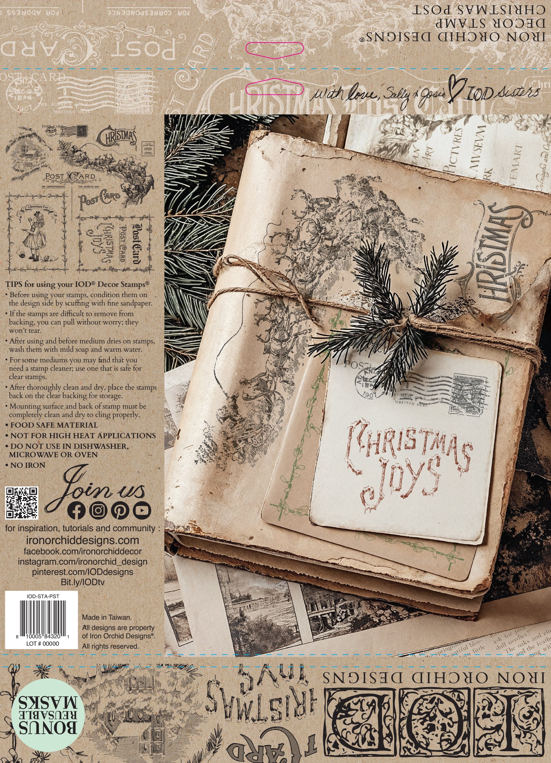 Christmas Post | Stamp | IOD Iron Orchid Designs