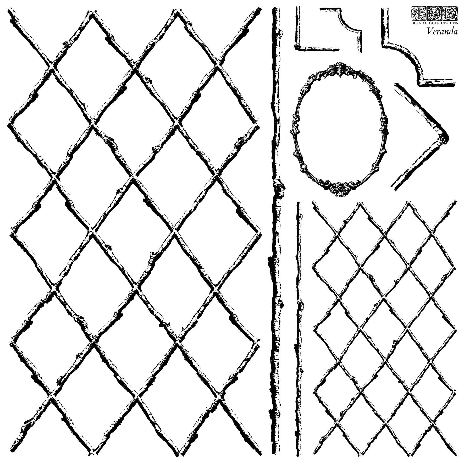 Veranda | Stamp | IOD Iron Orchid Designs