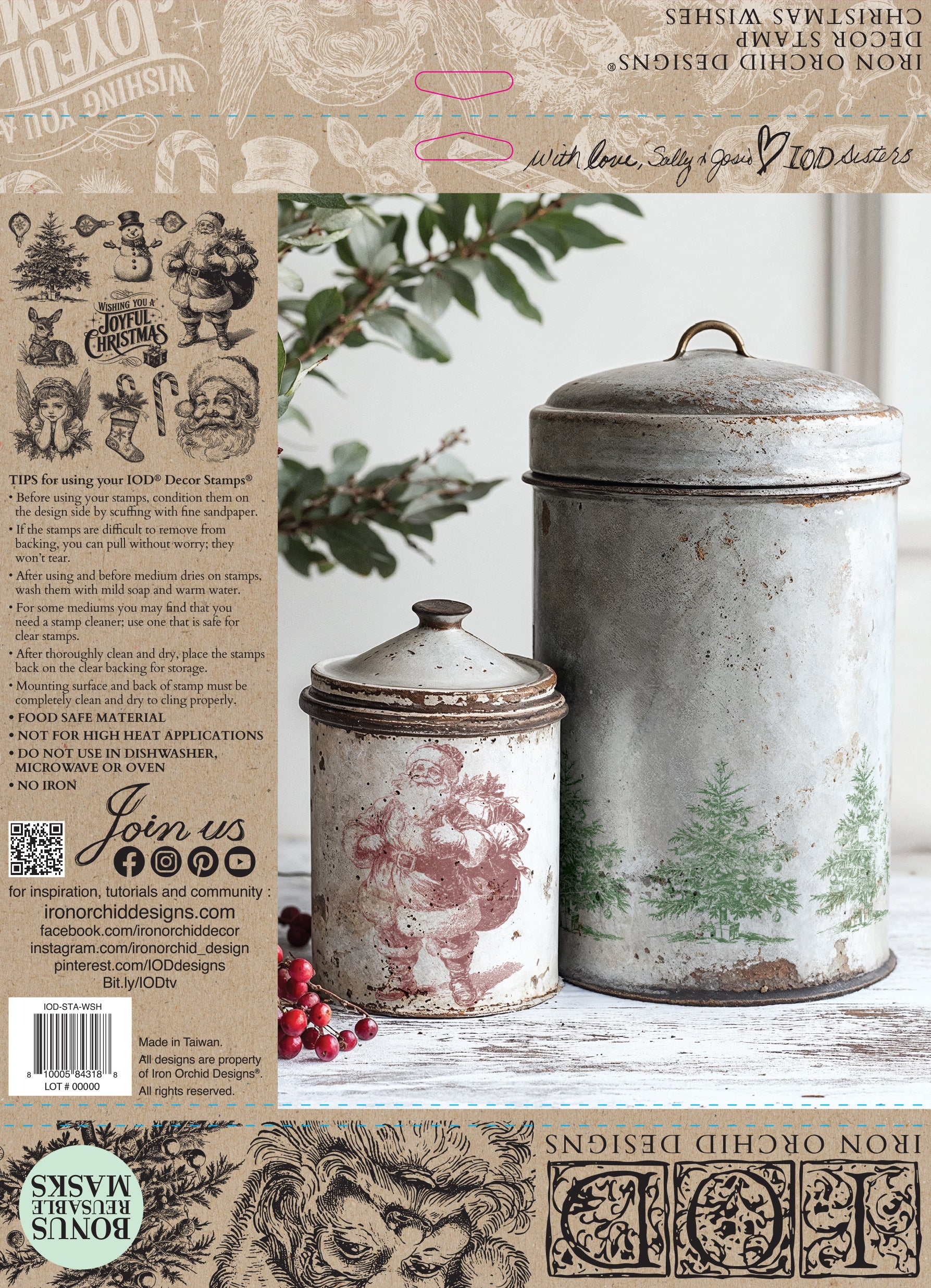 Christmas Wishes | Stamp | IOD Iron Orchid Designs