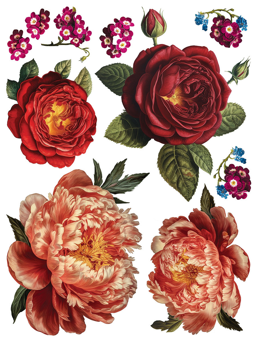 Collage de Fleurs | Transfer | IOD Iron Orchid Designs