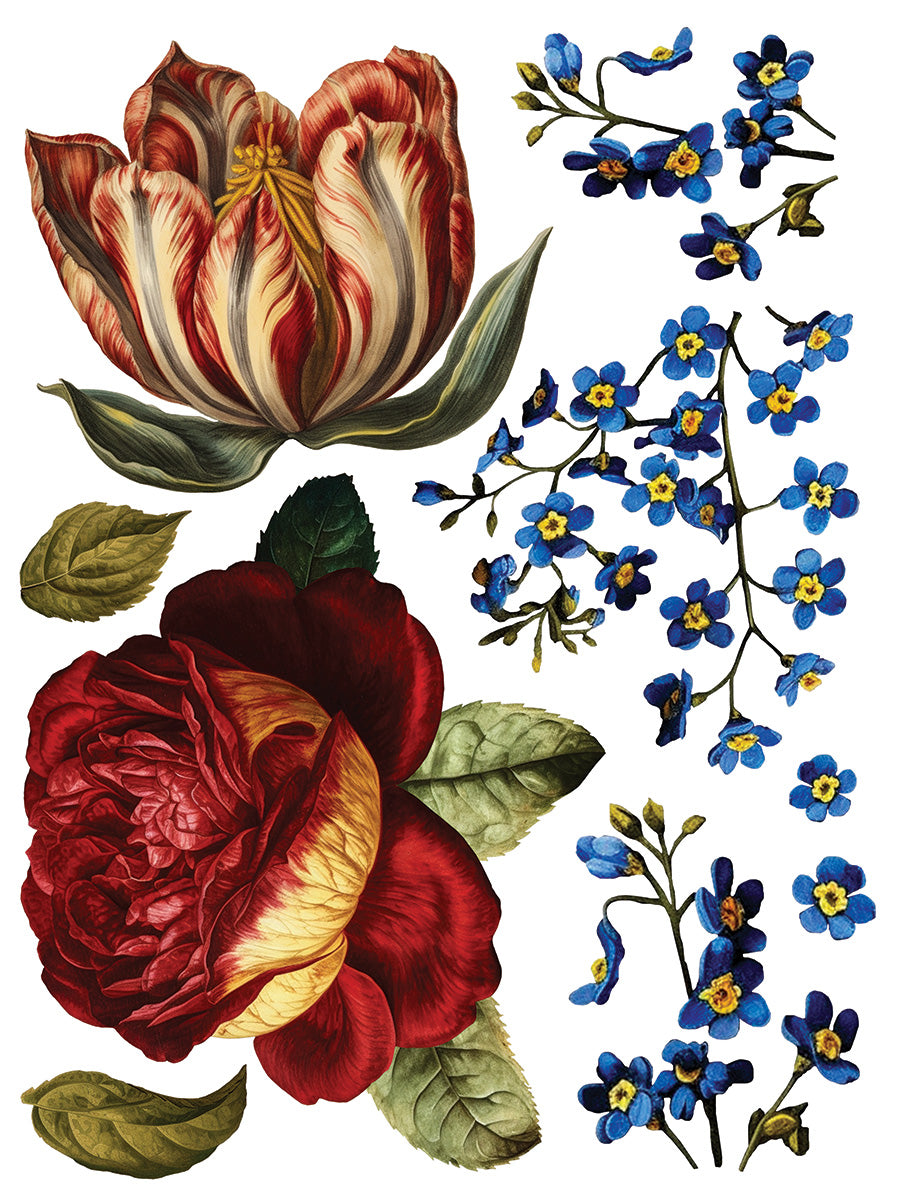 Collage de Fleurs | Transfer | IOD Iron Orchid Designs
