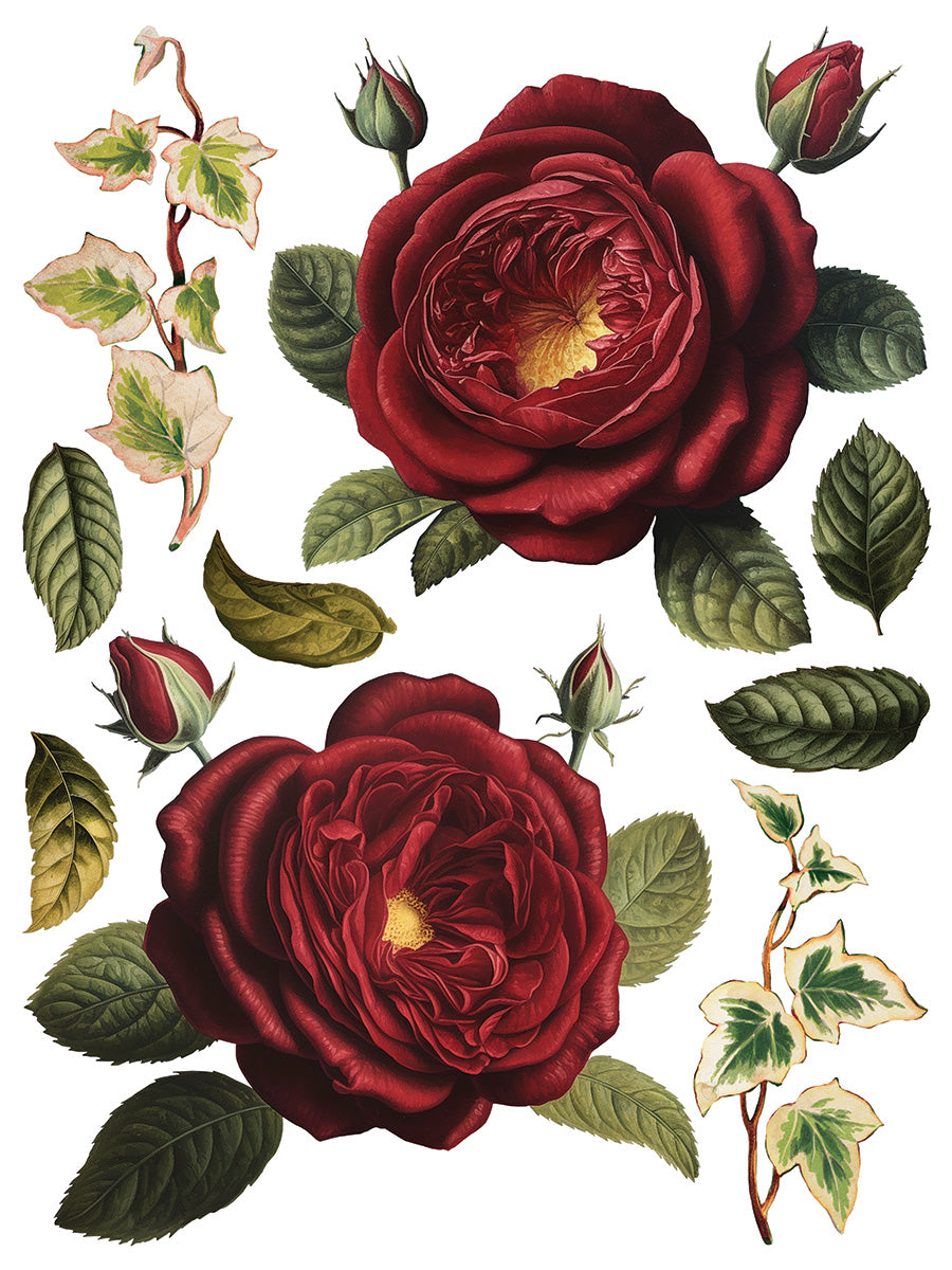 Collage de Fleurs | Transfer | IOD Iron Orchid Designs