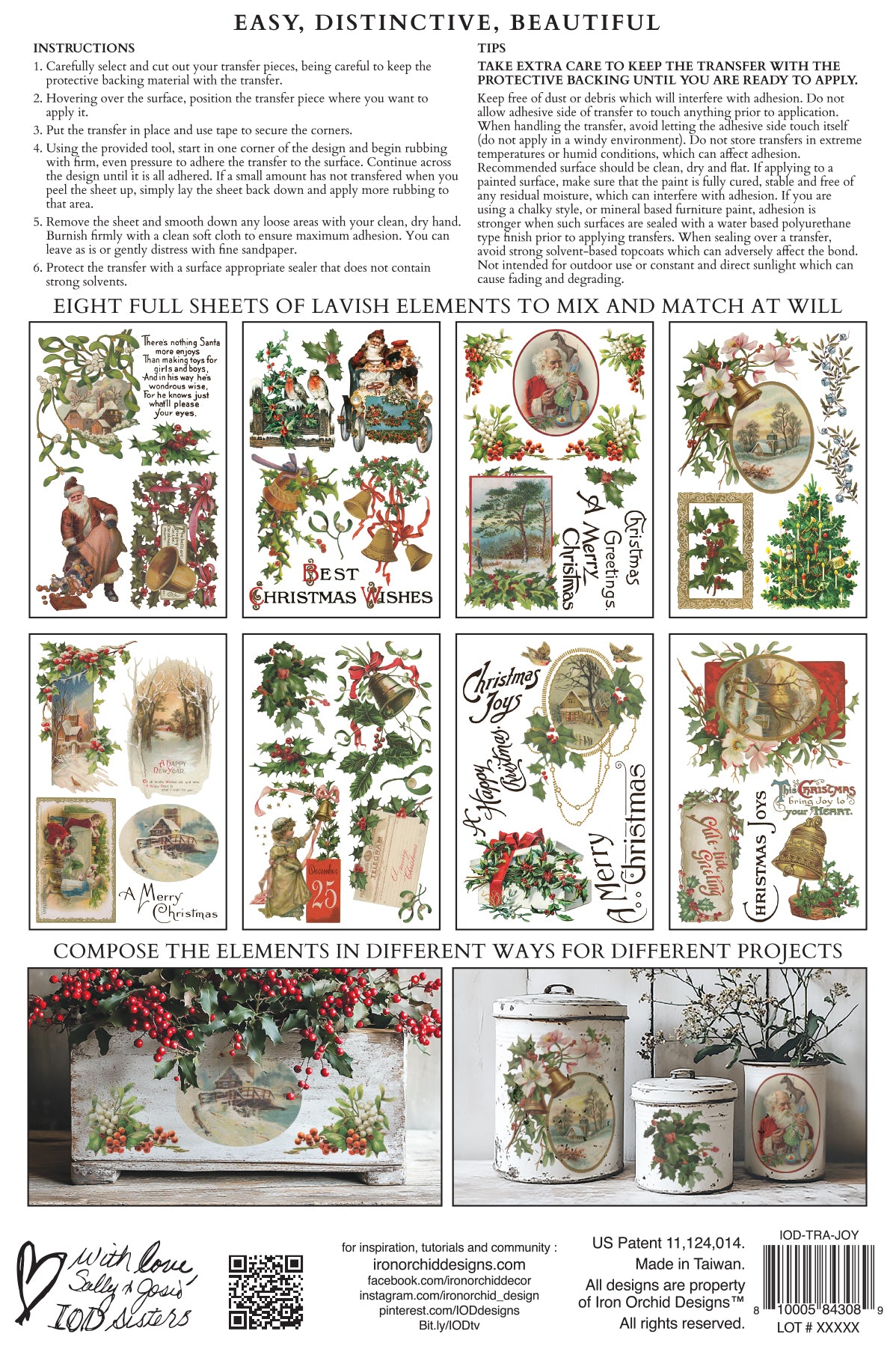Christmas Joy | Transfer | IOD Iron Orchid Designs