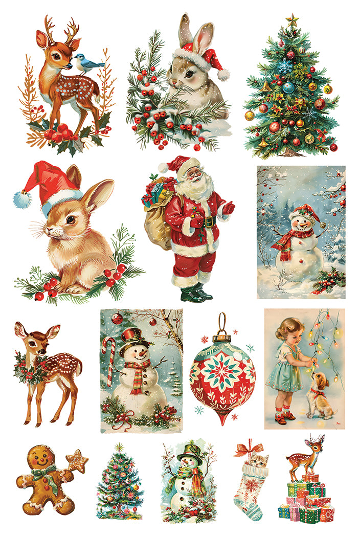 Kitschy Christmas Transfer by Iron Orchid Designs IOD