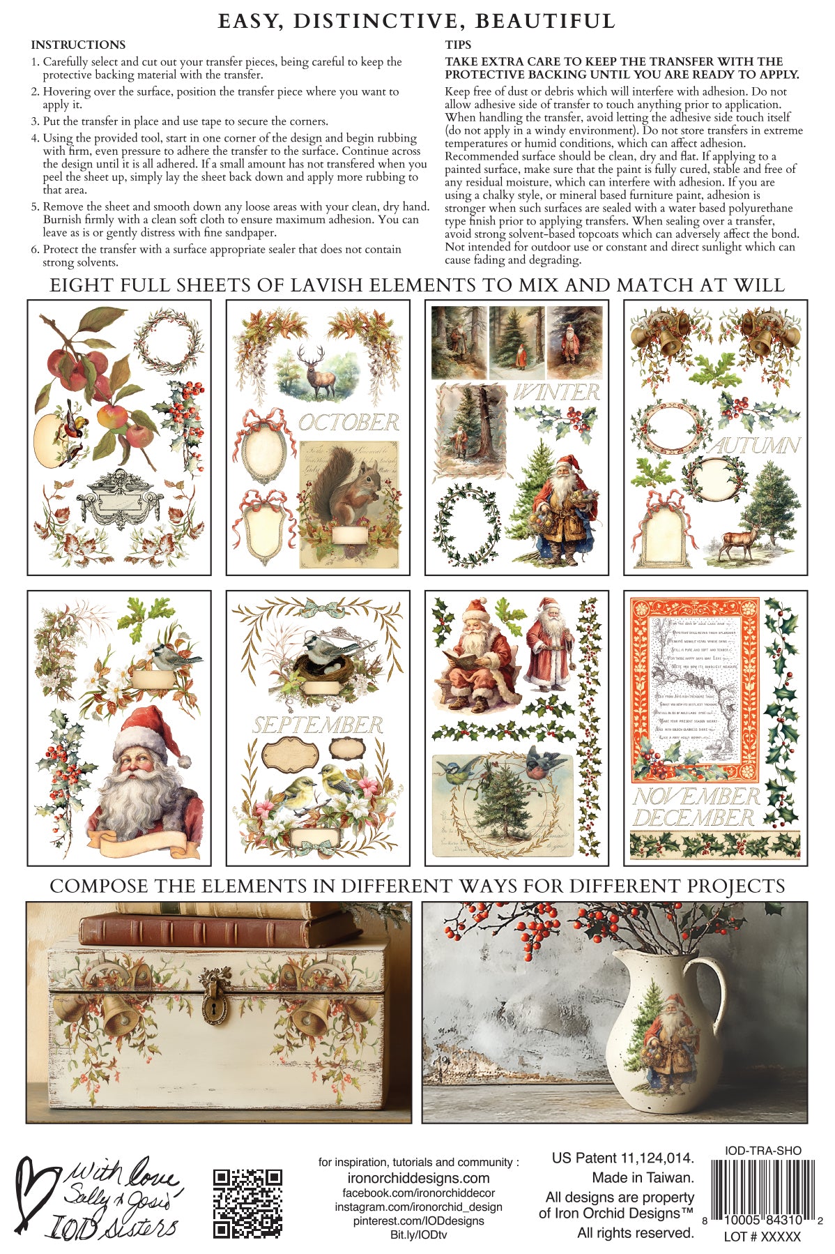 Santa's Hollow | Transfer | IOD Iron Orchid Designs