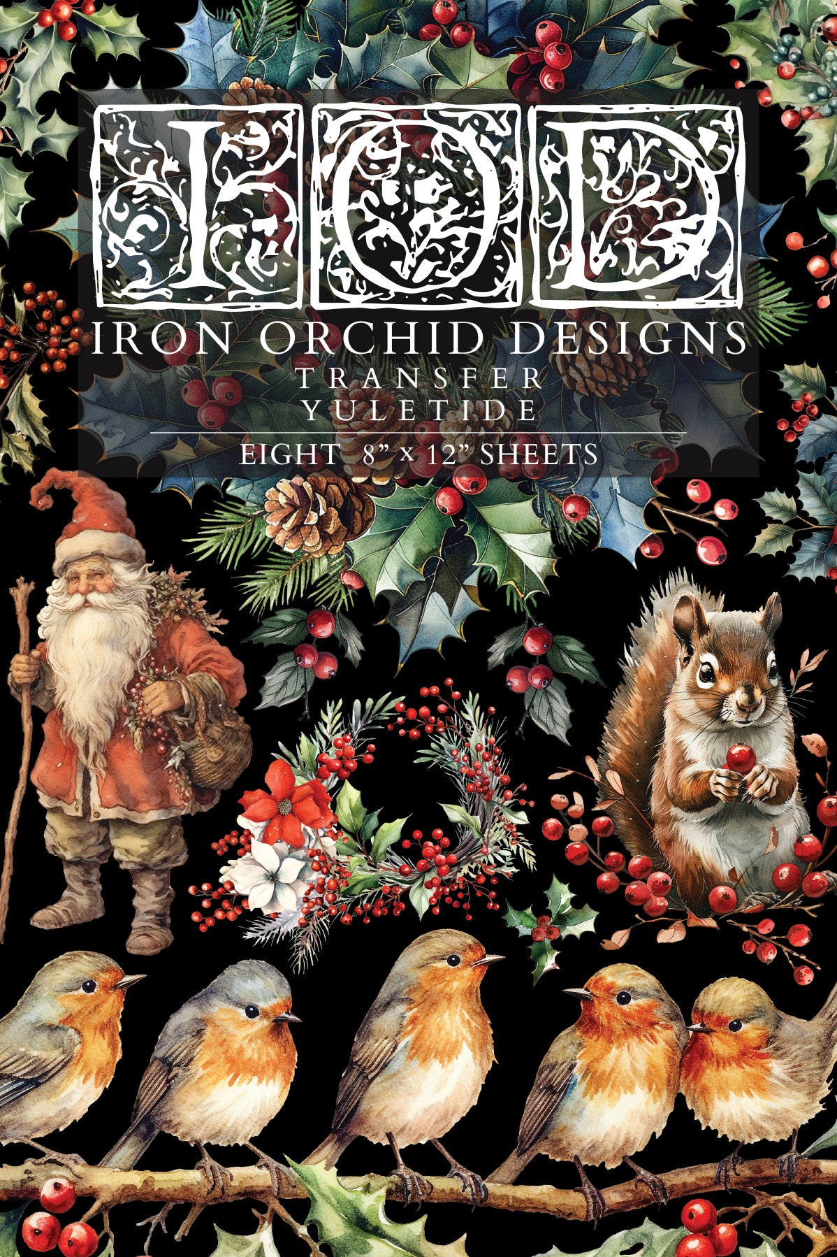 Yuletide Transfer by Iron Orchid Designs IOD