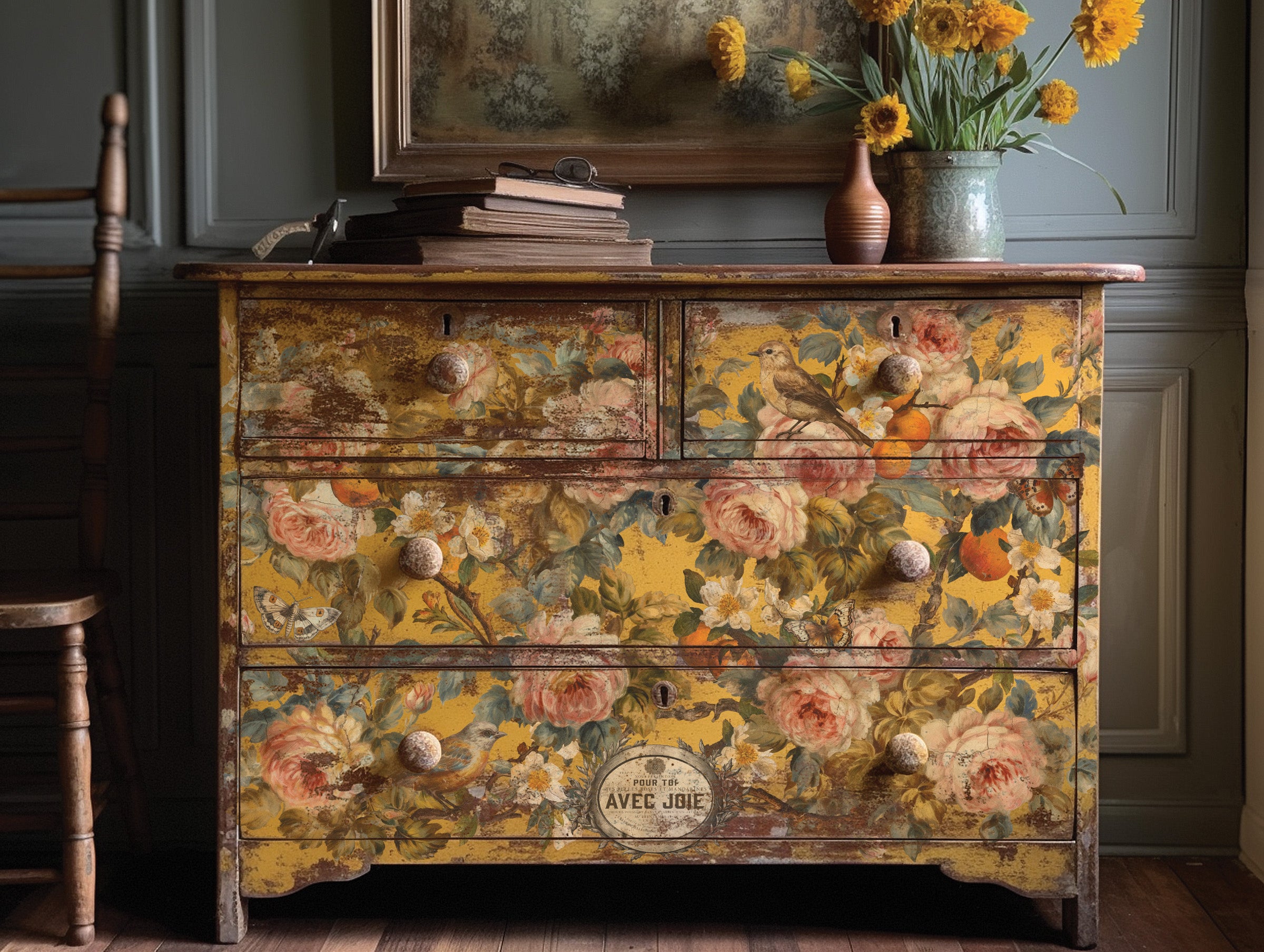 Joie des Roses | Transfer | IOD Iron Orchid Designs