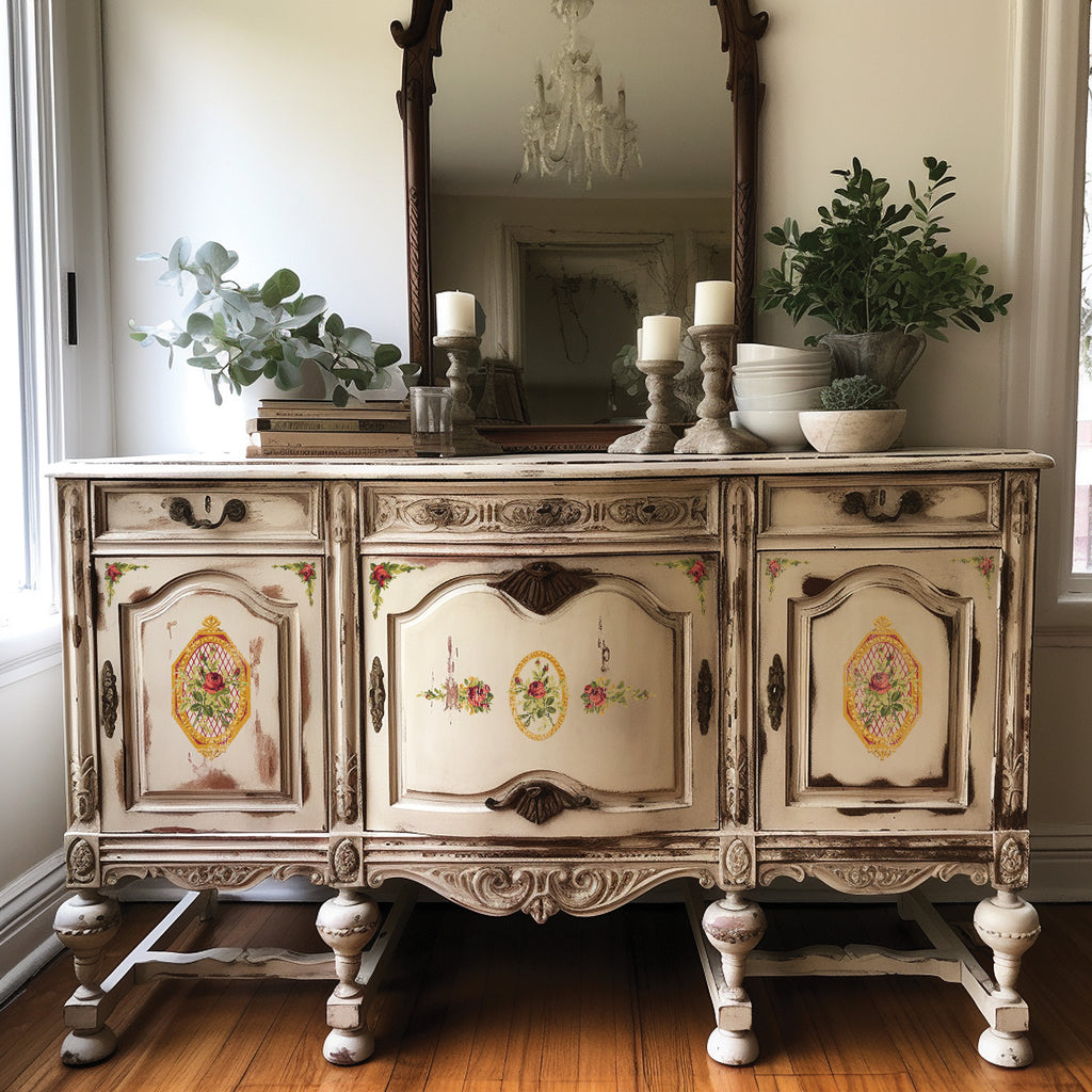 Petite Fleur Red | Paint Inlay | IOD Iron Orchid Designs