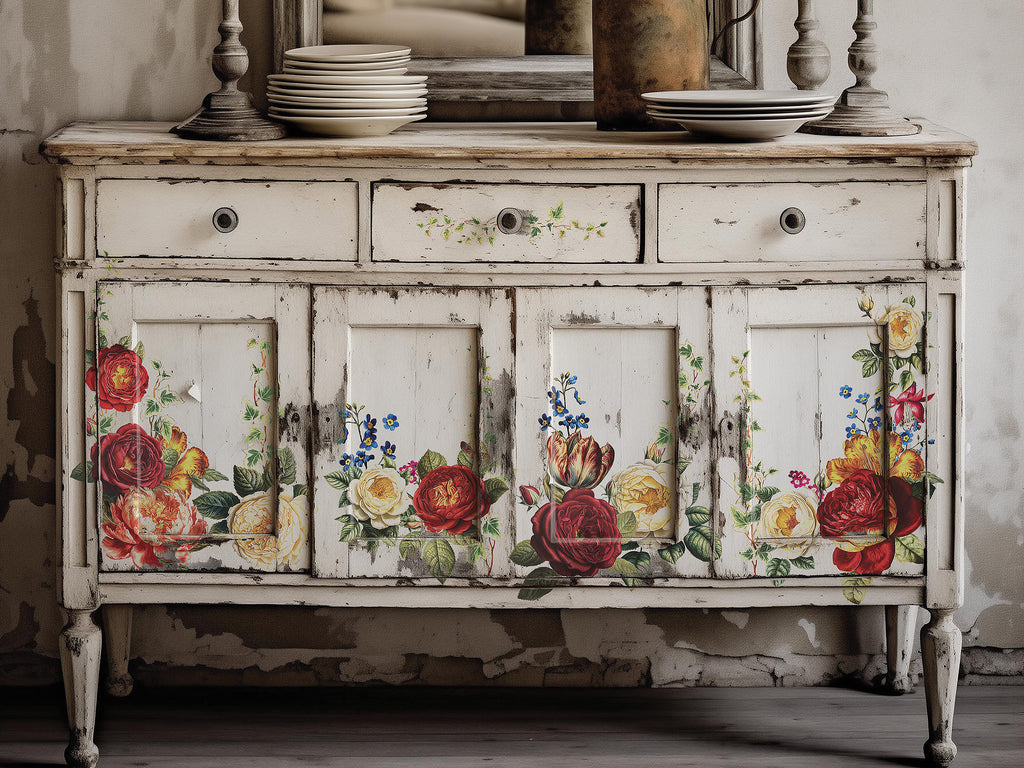 Collage de Fleurs | Transfer | IOD Iron Orchid Designs