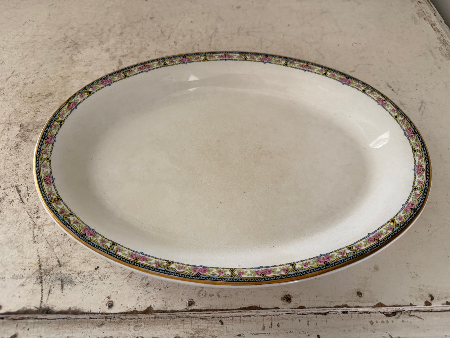 Antique ironstone platter