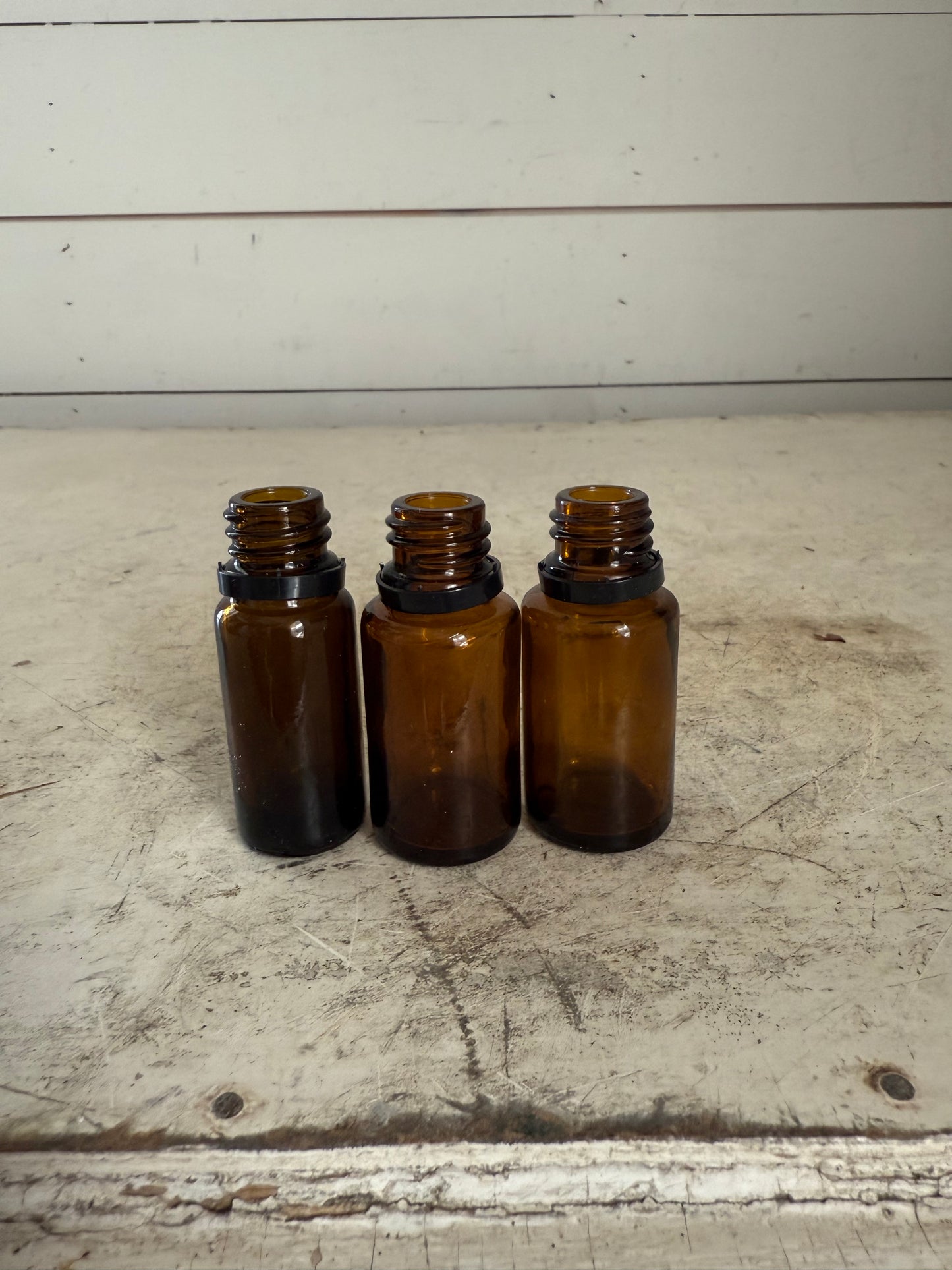 Cobalt blue and amber bottles sold individually