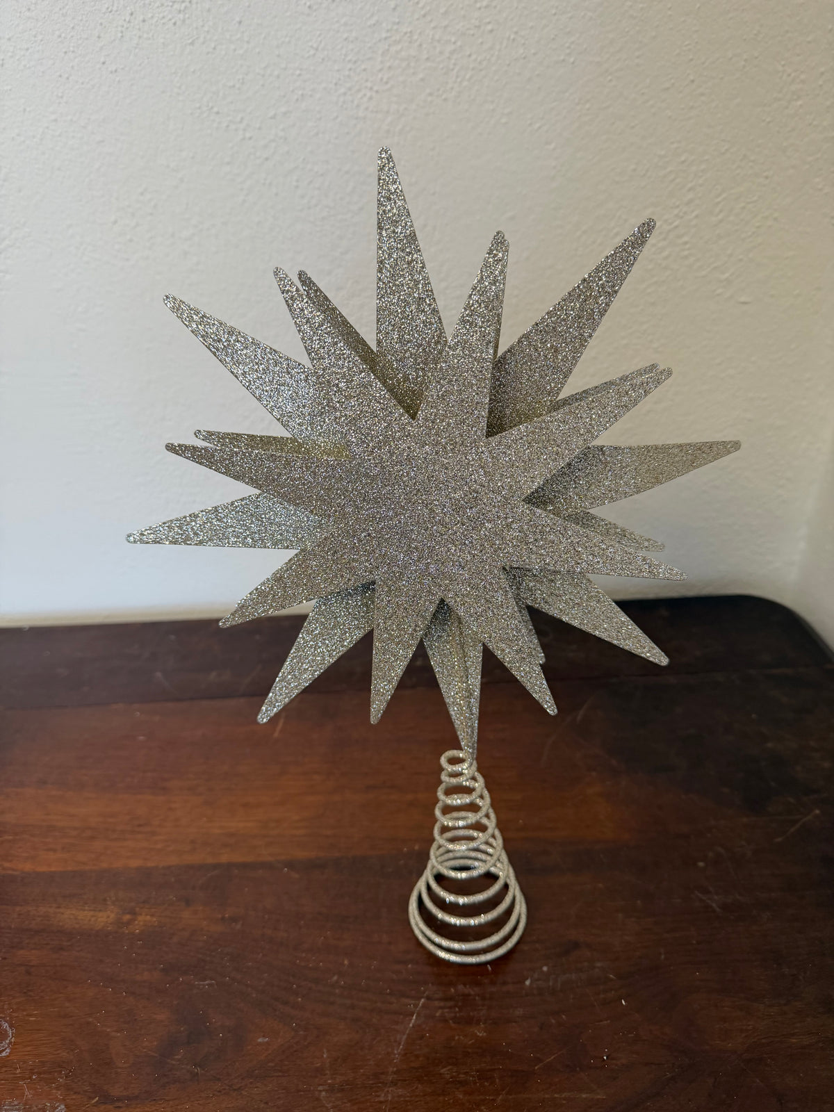 Gold Sparkle Christmas Tree Star