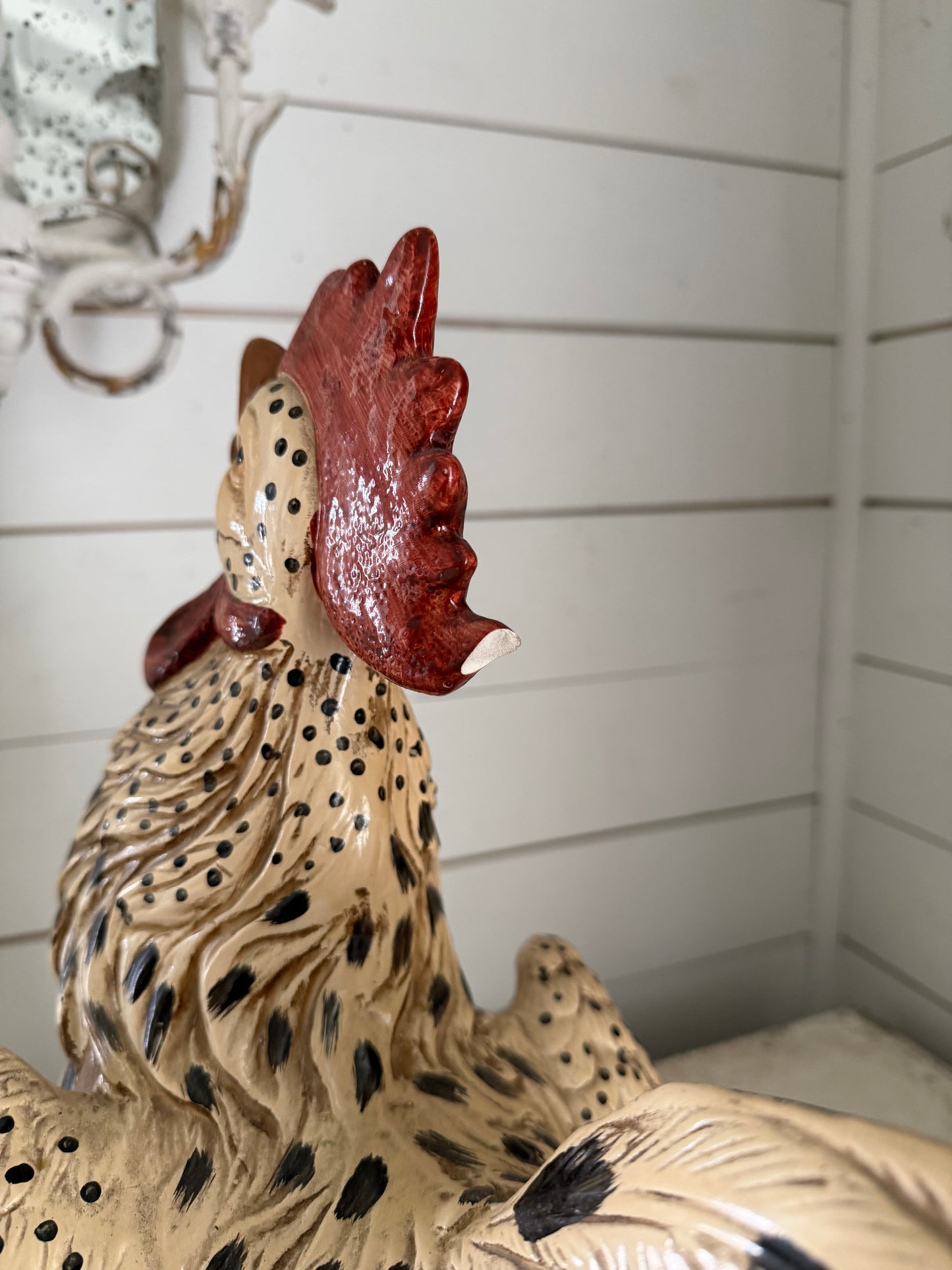 Large Ceramic Rooster Will Get Makeover