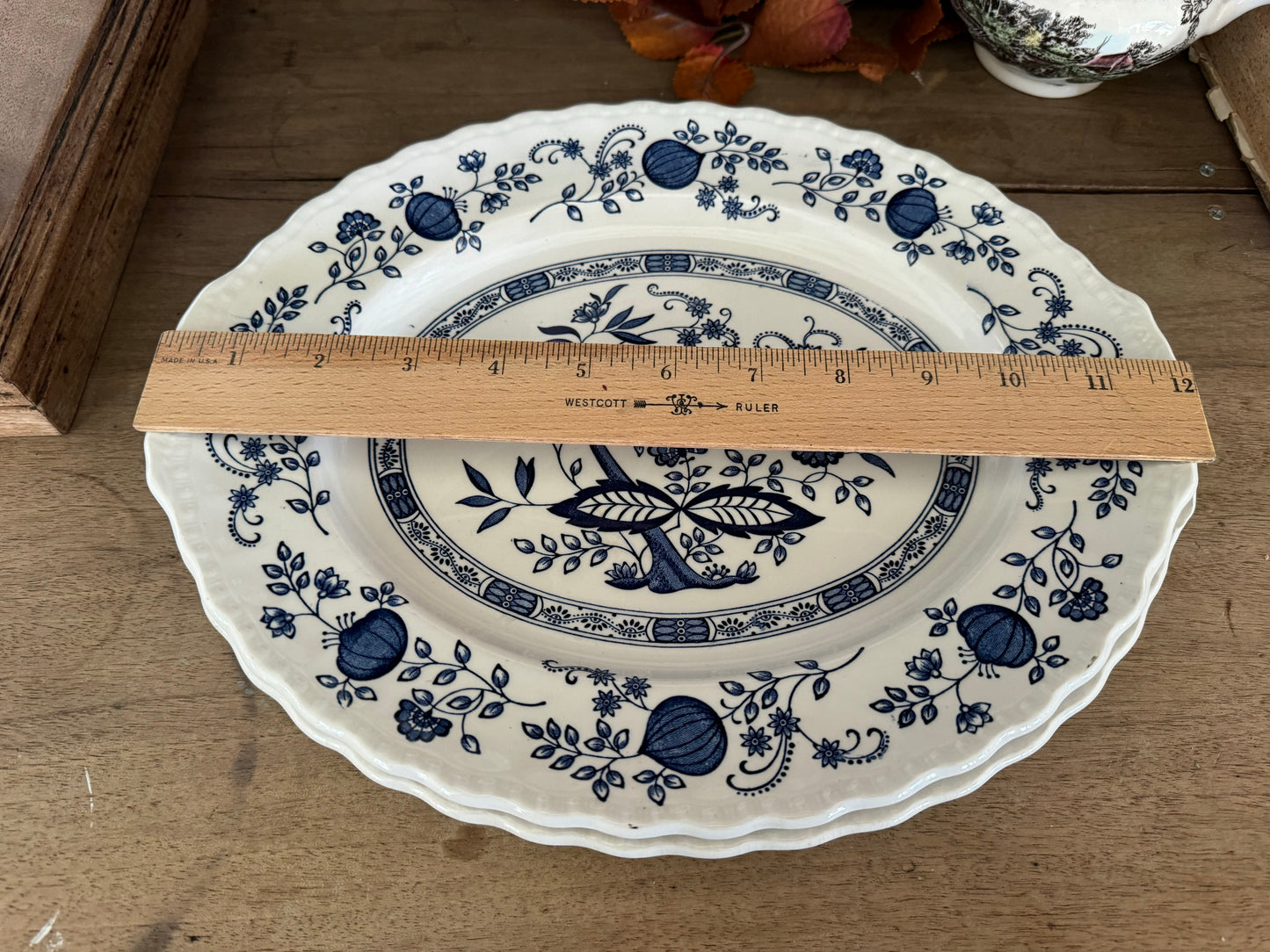 Royal Tudor Blue Onion Platter - sold individually