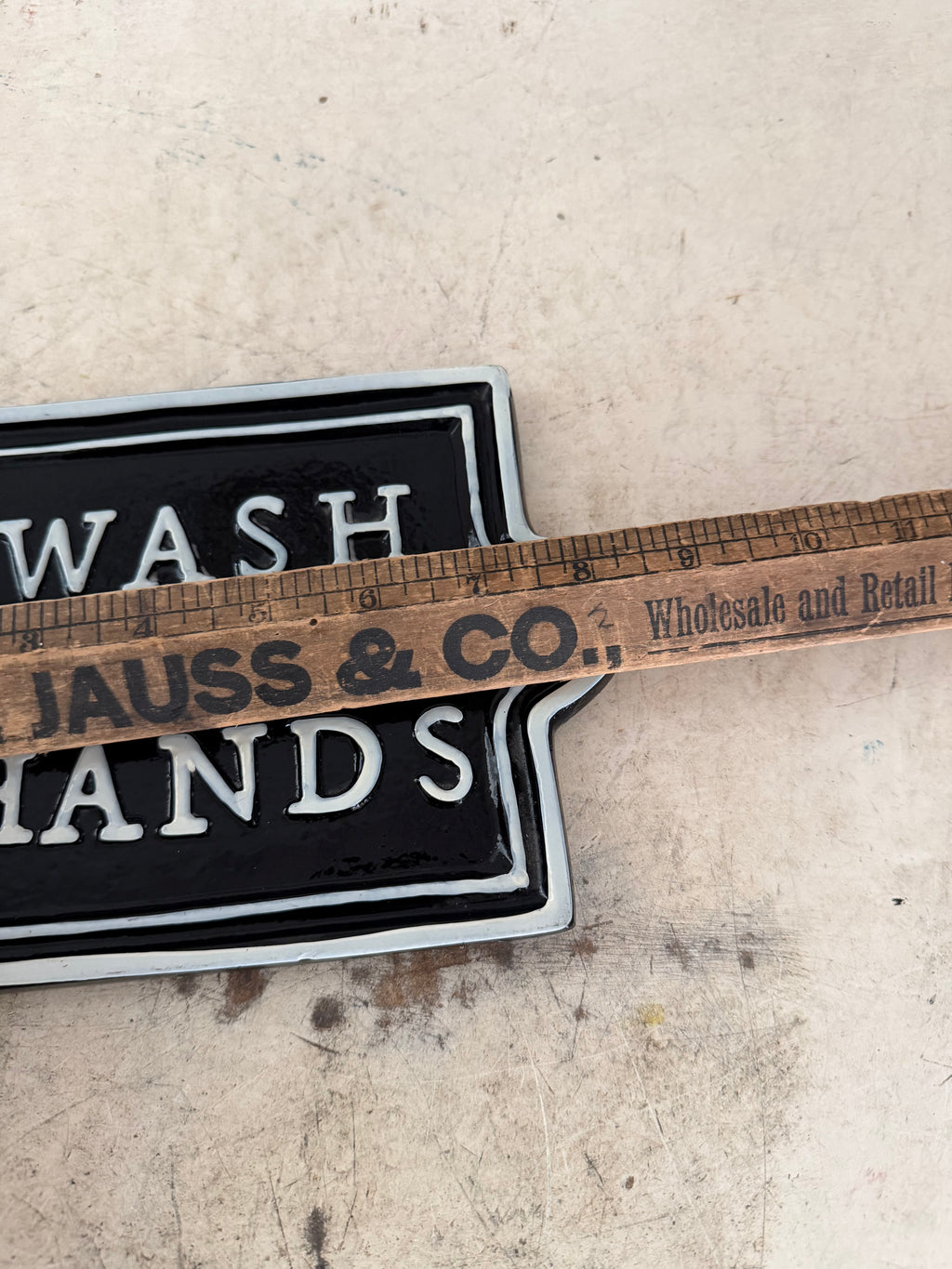 Wash your hands metal sign