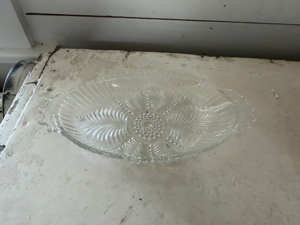 Vintage Glass Anchor Hocking Number 124 Relish Dish 1950s sold individually