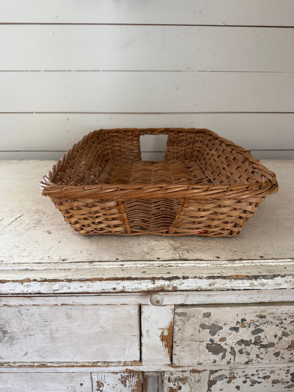 Rectangle, wicker basket