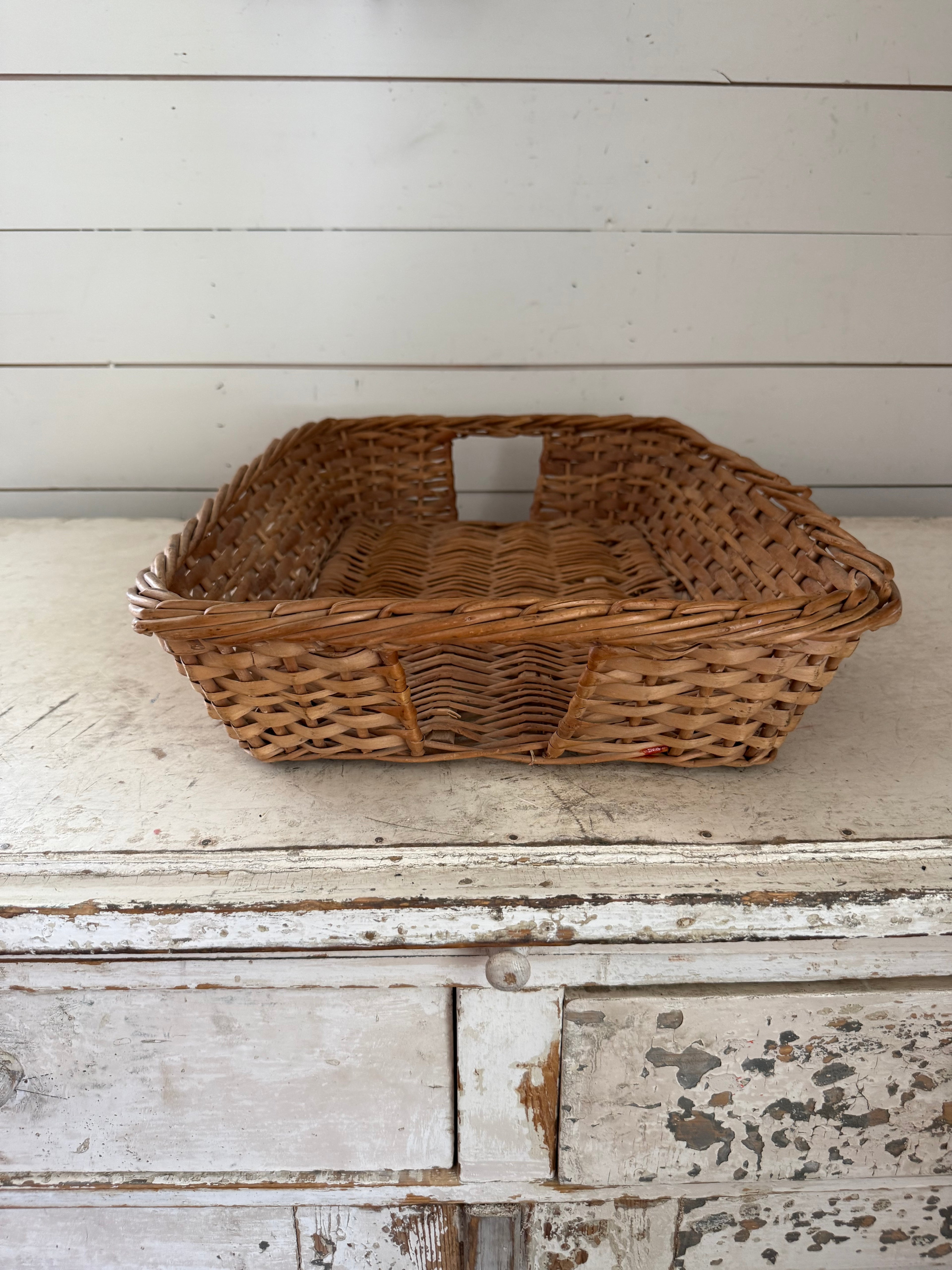 Rectangle, wicker basket