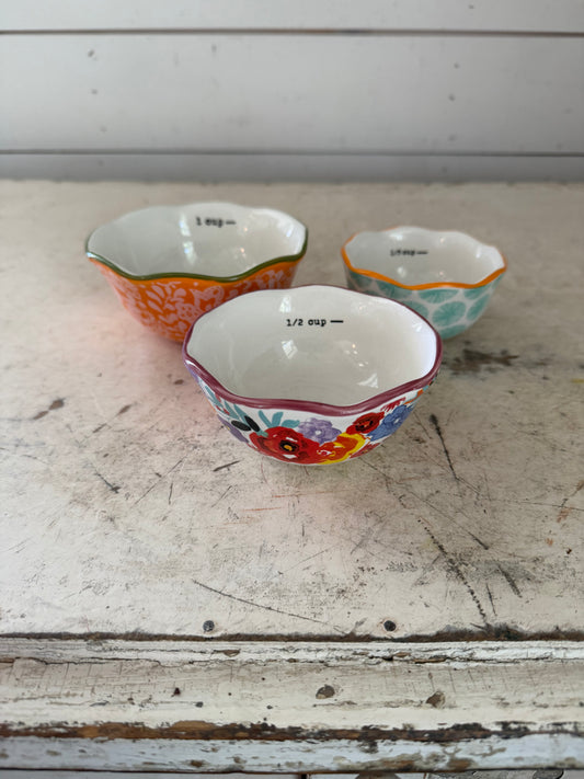 Pioneer woman nesting measuring cups set of three