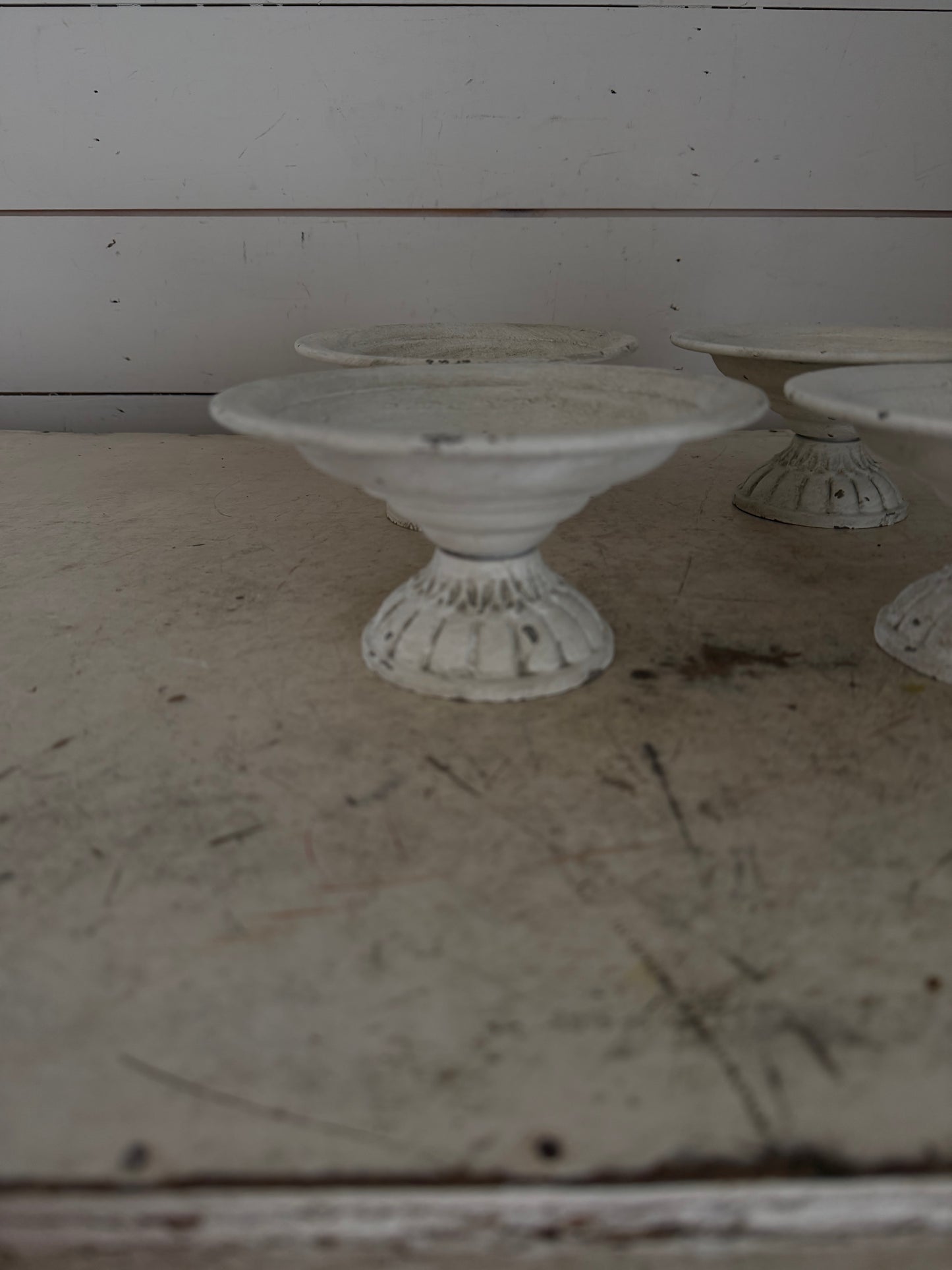 Small Metal Pedestal Bowl Sold Individually