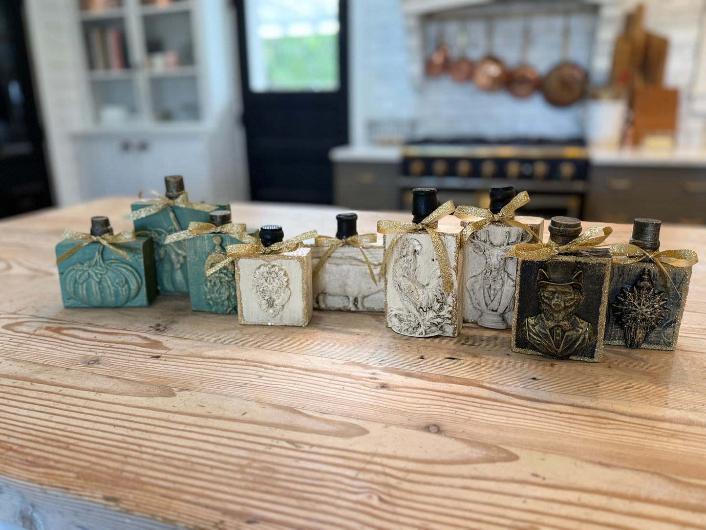 Handmade Holiday Shelf Sitters sold individually