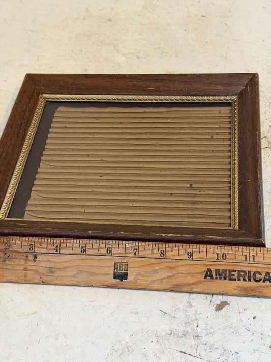 8x10” Brass and Wood Frame Sunflower Print